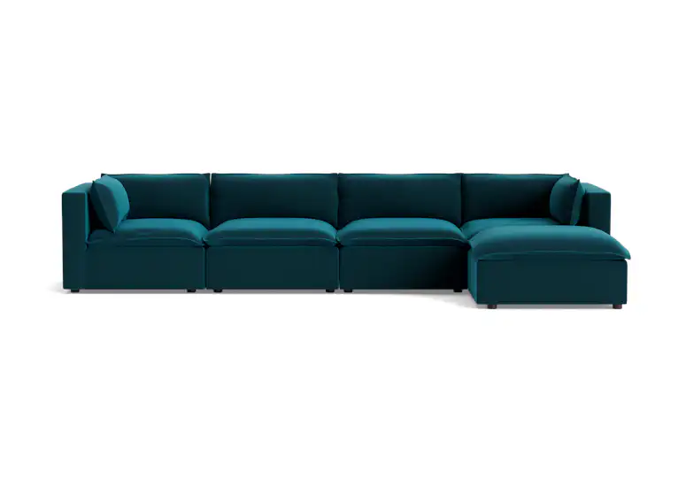 haine modular grand sectional royale peacock