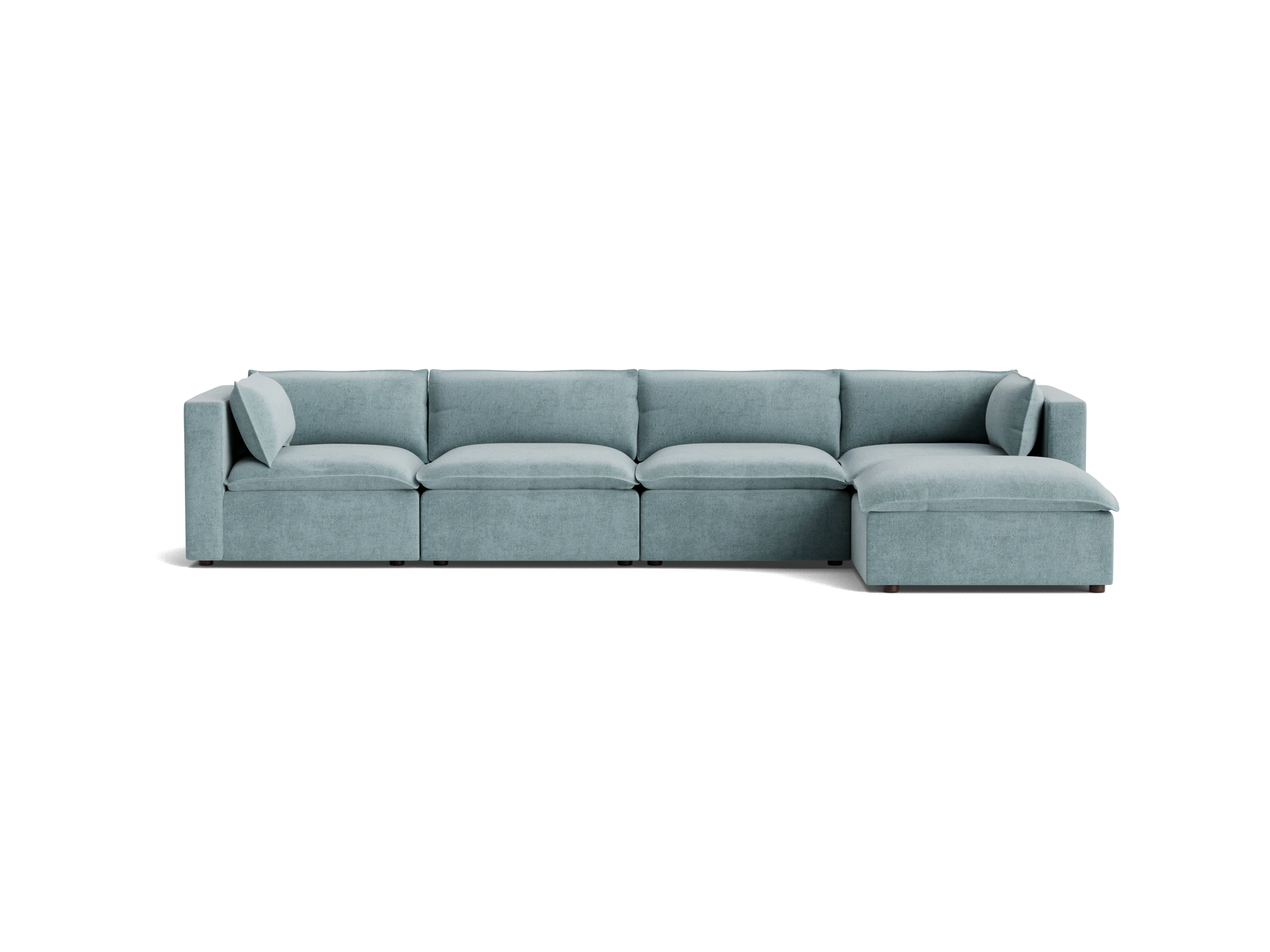 haine modular grand sectional plush mist