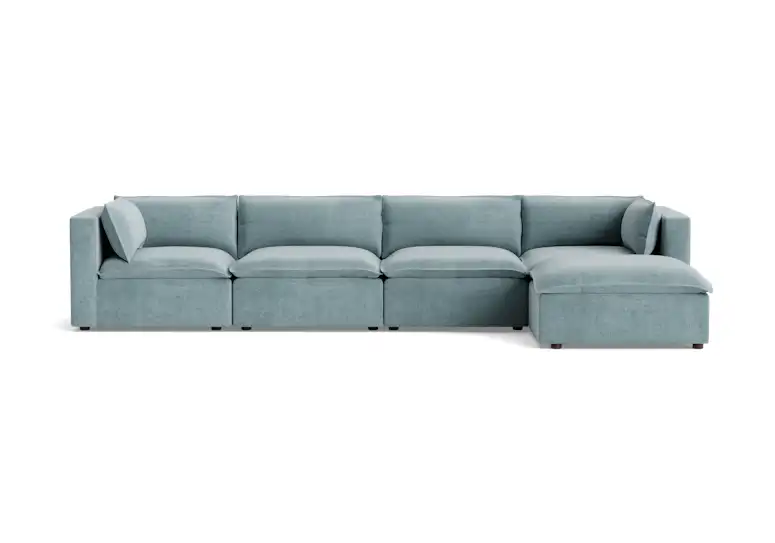 haine modular grand sectional plush mist