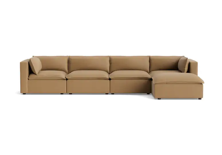 haine modular grand sectional washed california biscuit