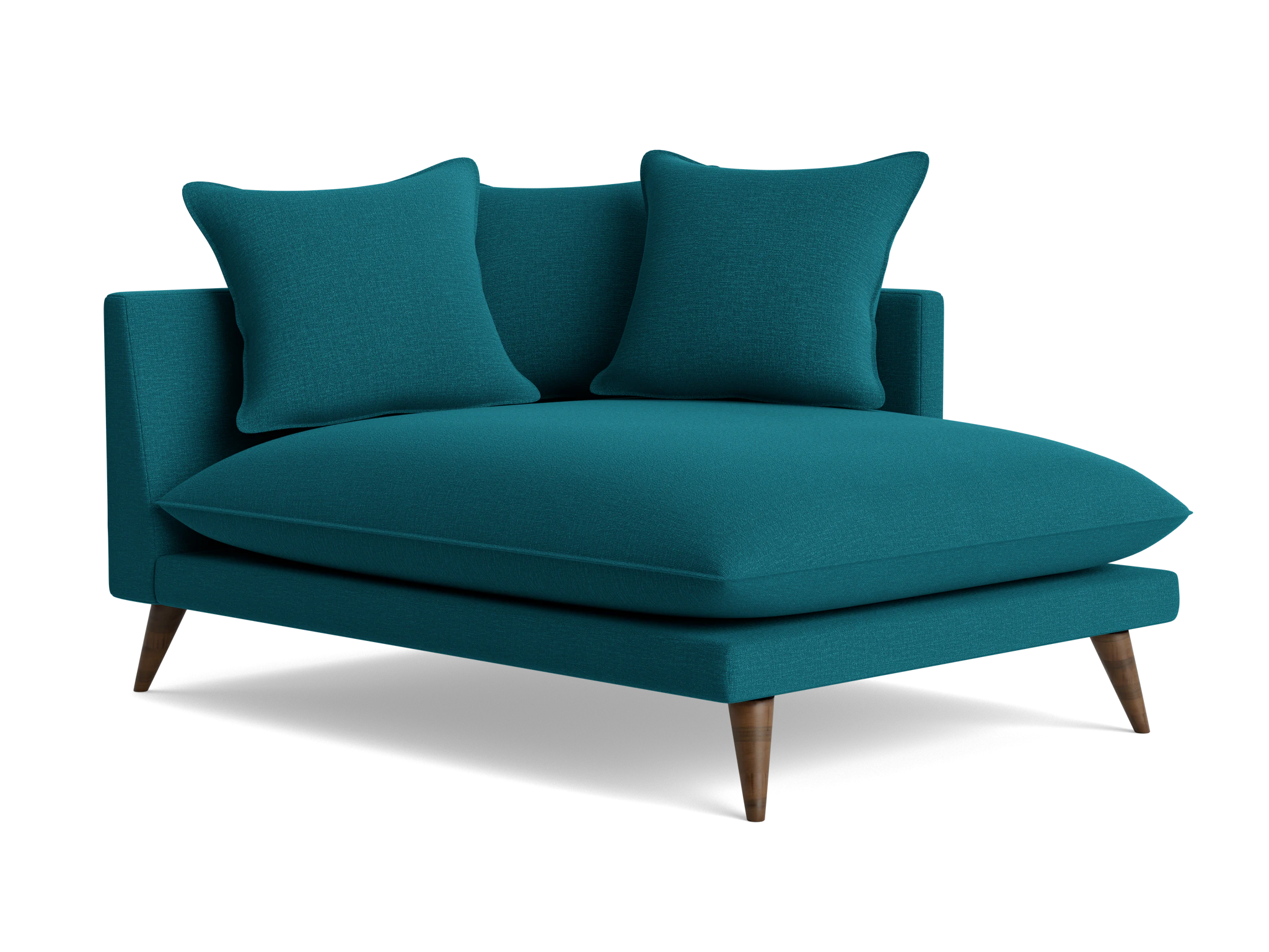 denna single arm chaise key largo zenith teal