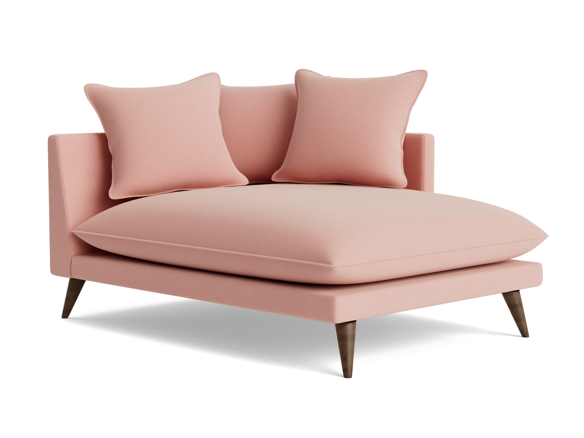 denna single arm chaise royale blush