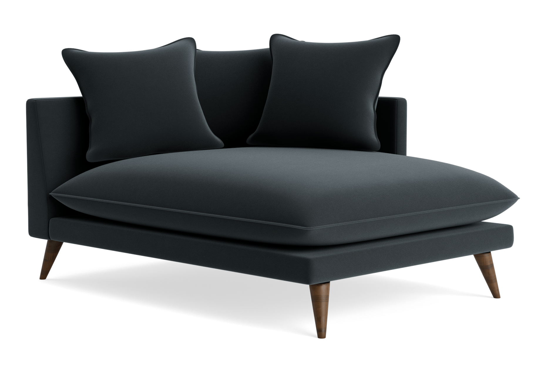 denna single arm chaise royale gunmetal