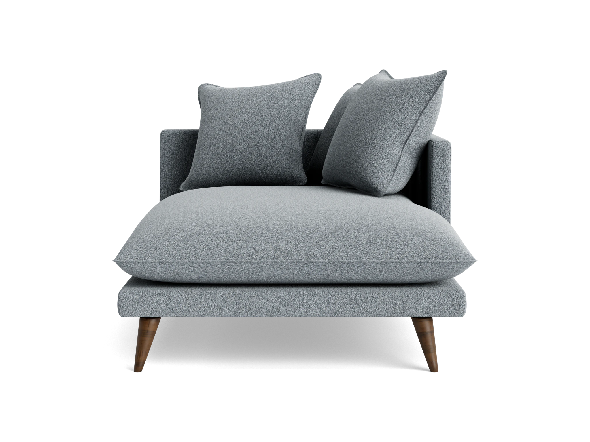 denna single arm chaise synergy pewter