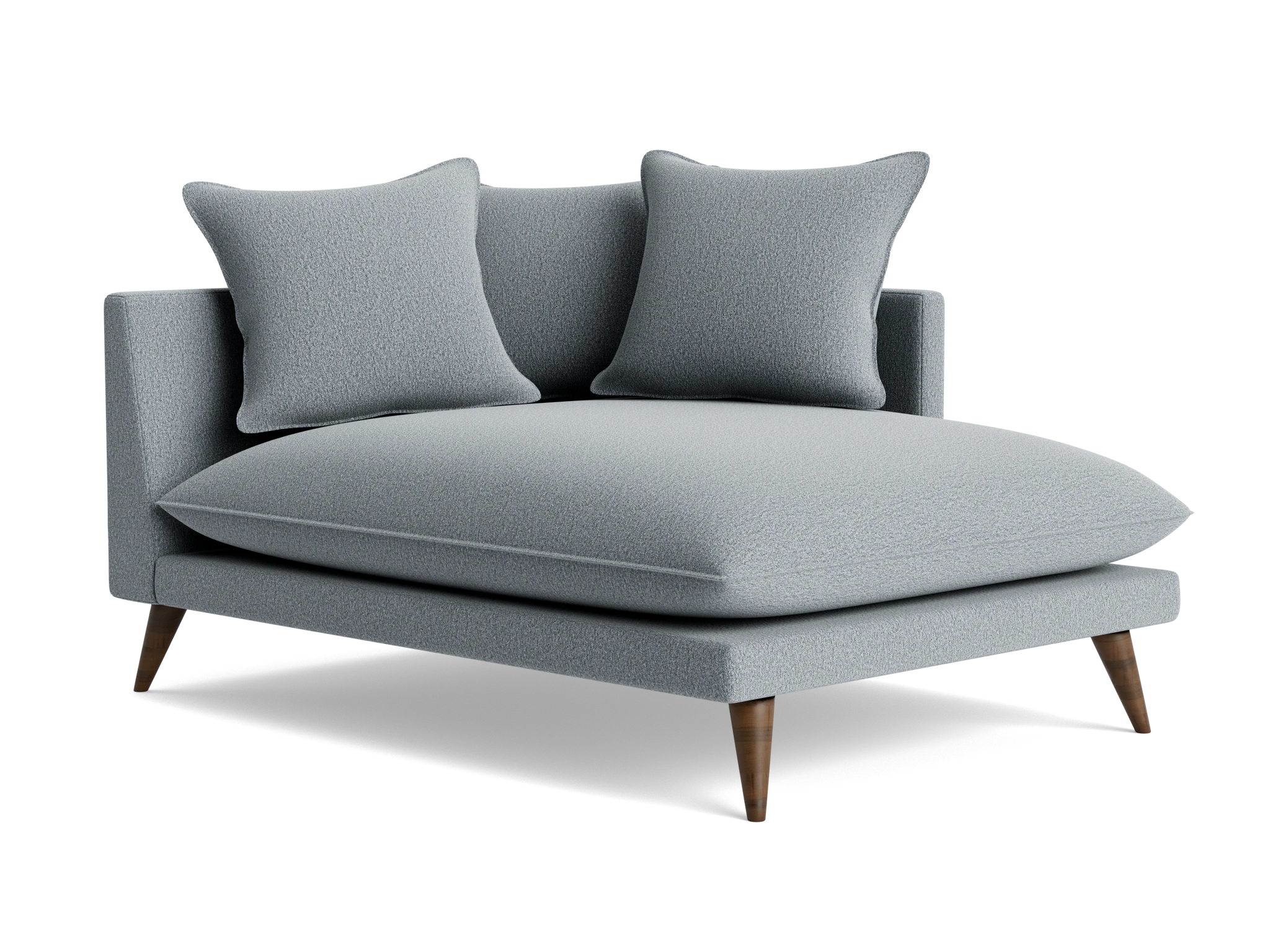 denna single arm chaise synergy pewter