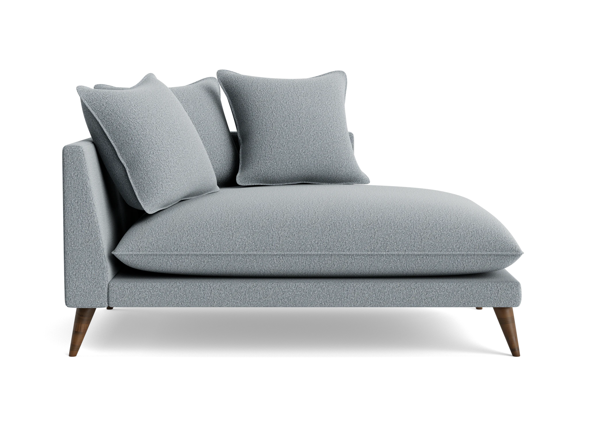 denna single arm chaise synergy pewter