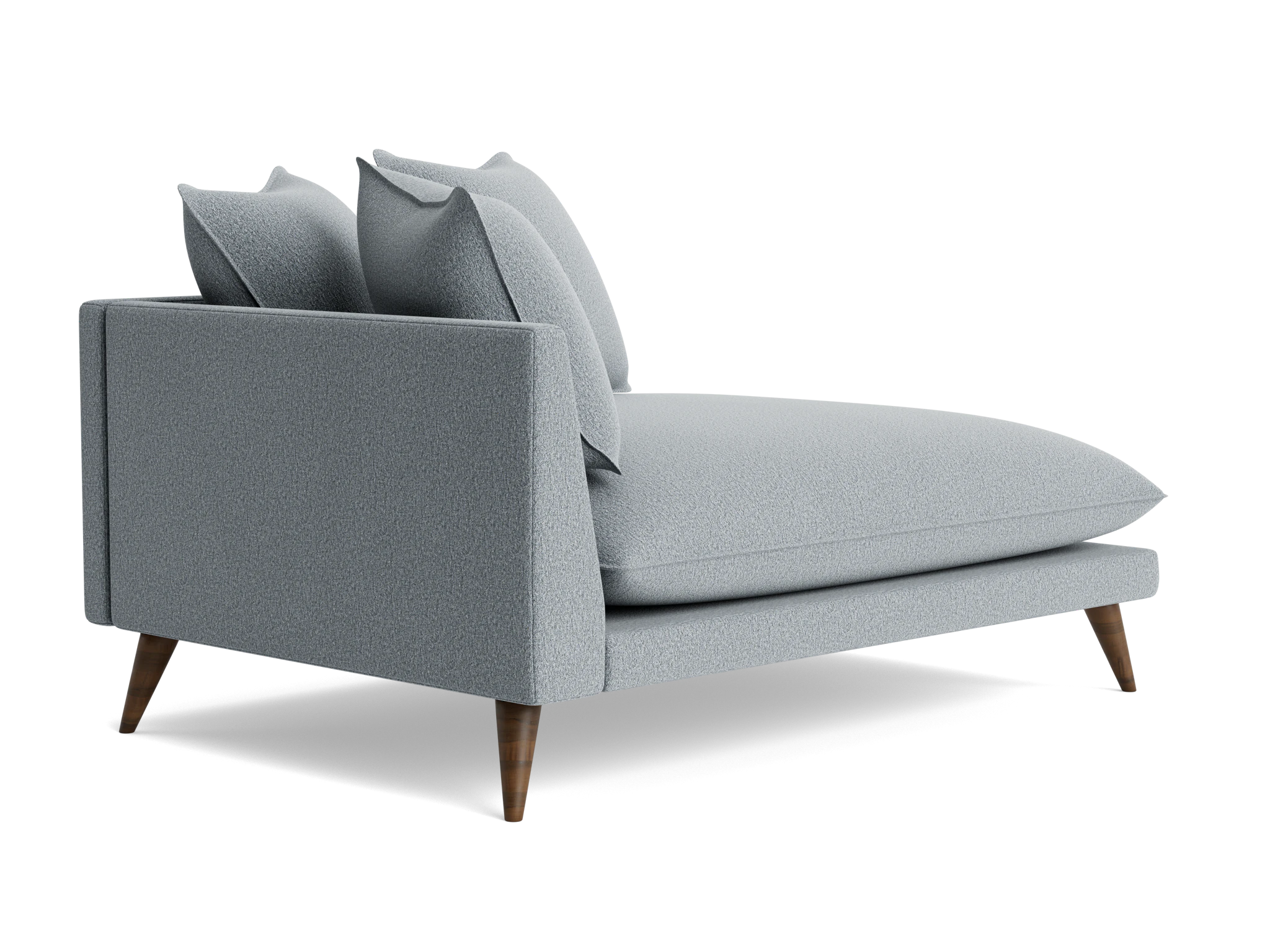 denna single arm chaise synergy pewter