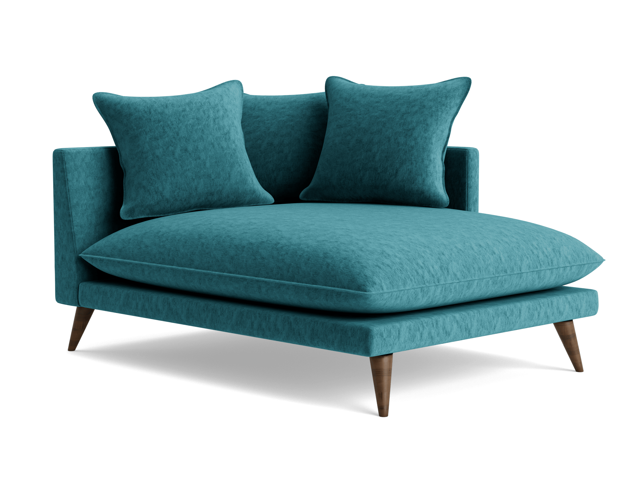 denna single arm chaise prime peacock