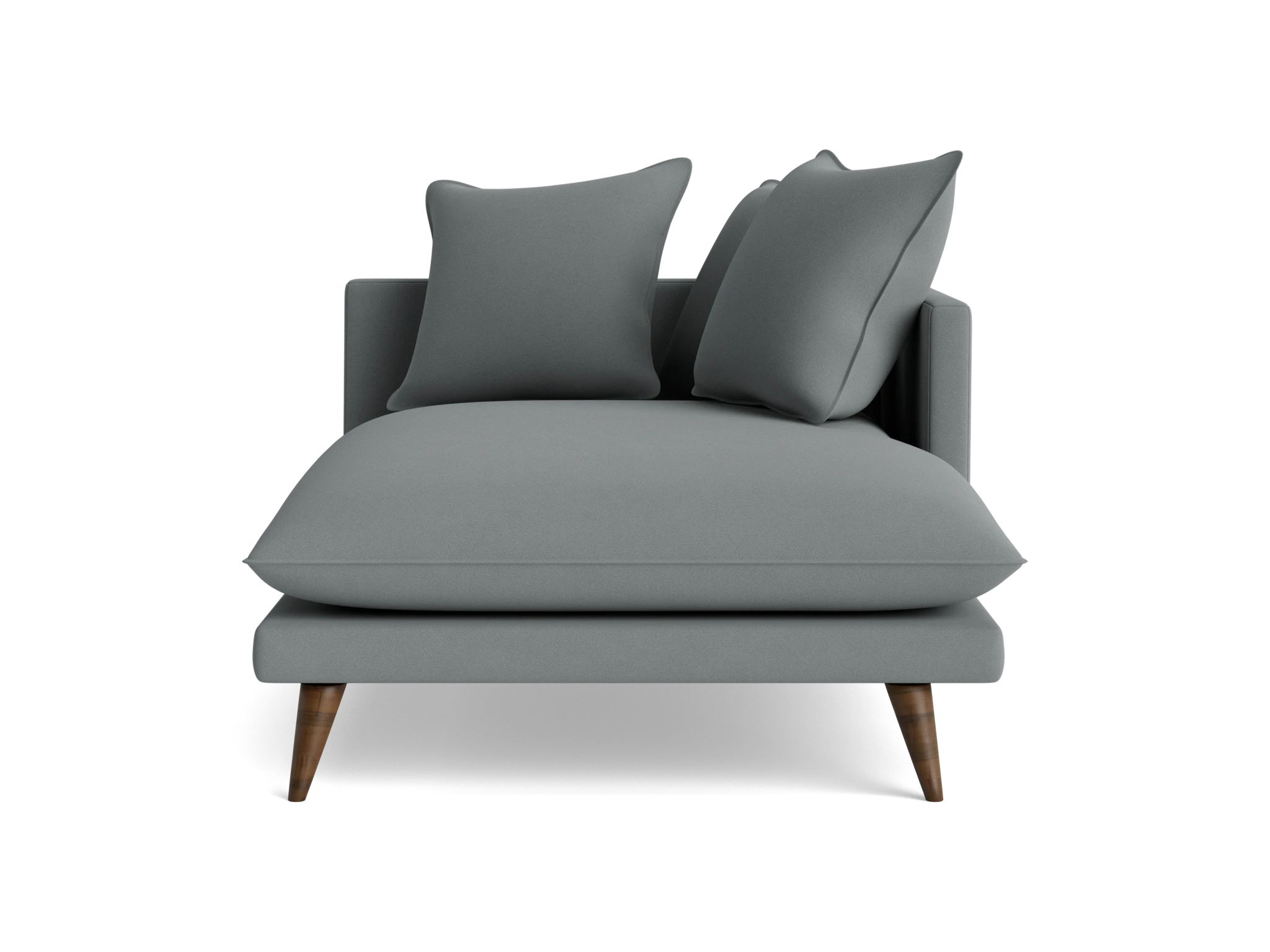 denna single arm chaise royale ash