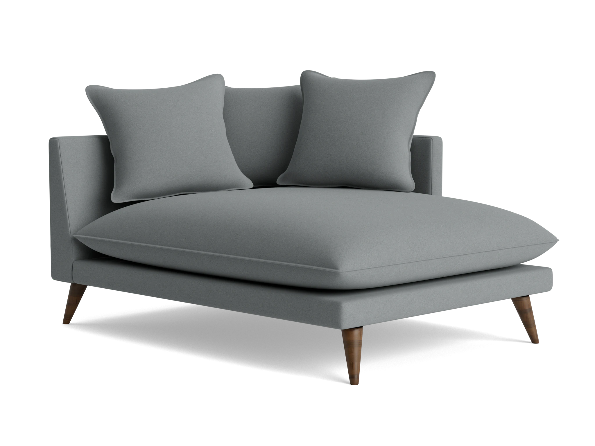 denna single arm chaise royale ash