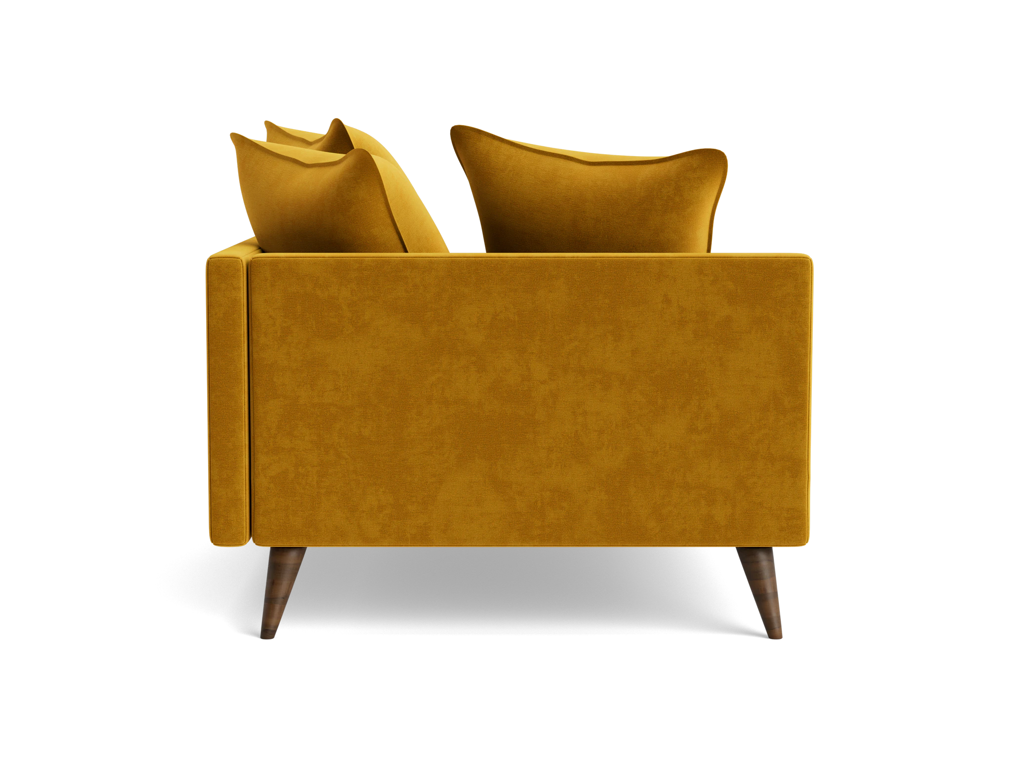 denna single arm chaise harper amber gold