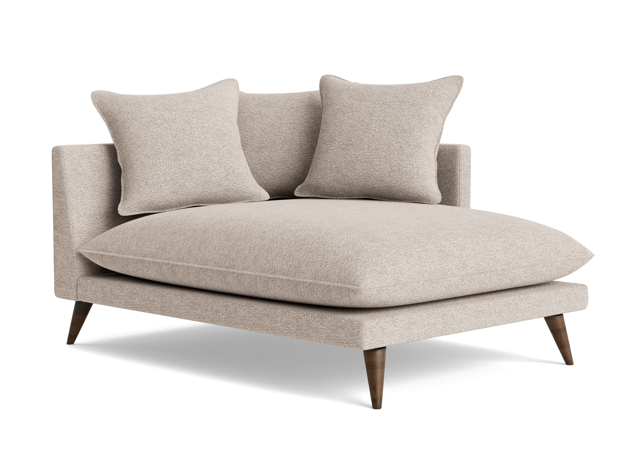 denna single arm chaise borough cotton