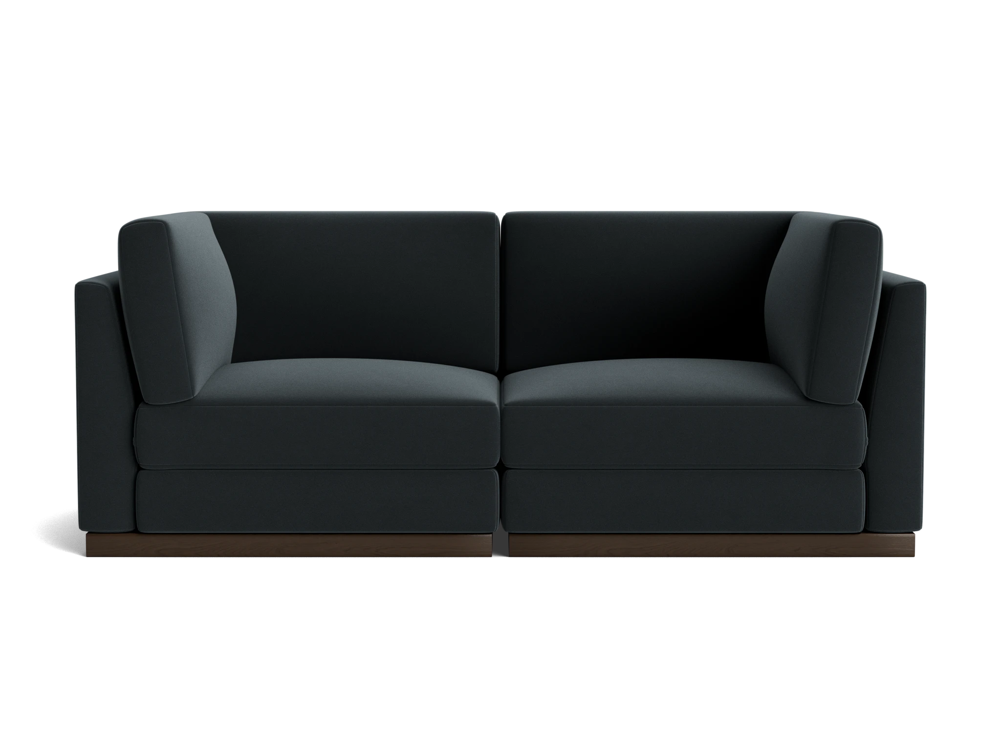 holt corner chair loveseat royale gunmetal