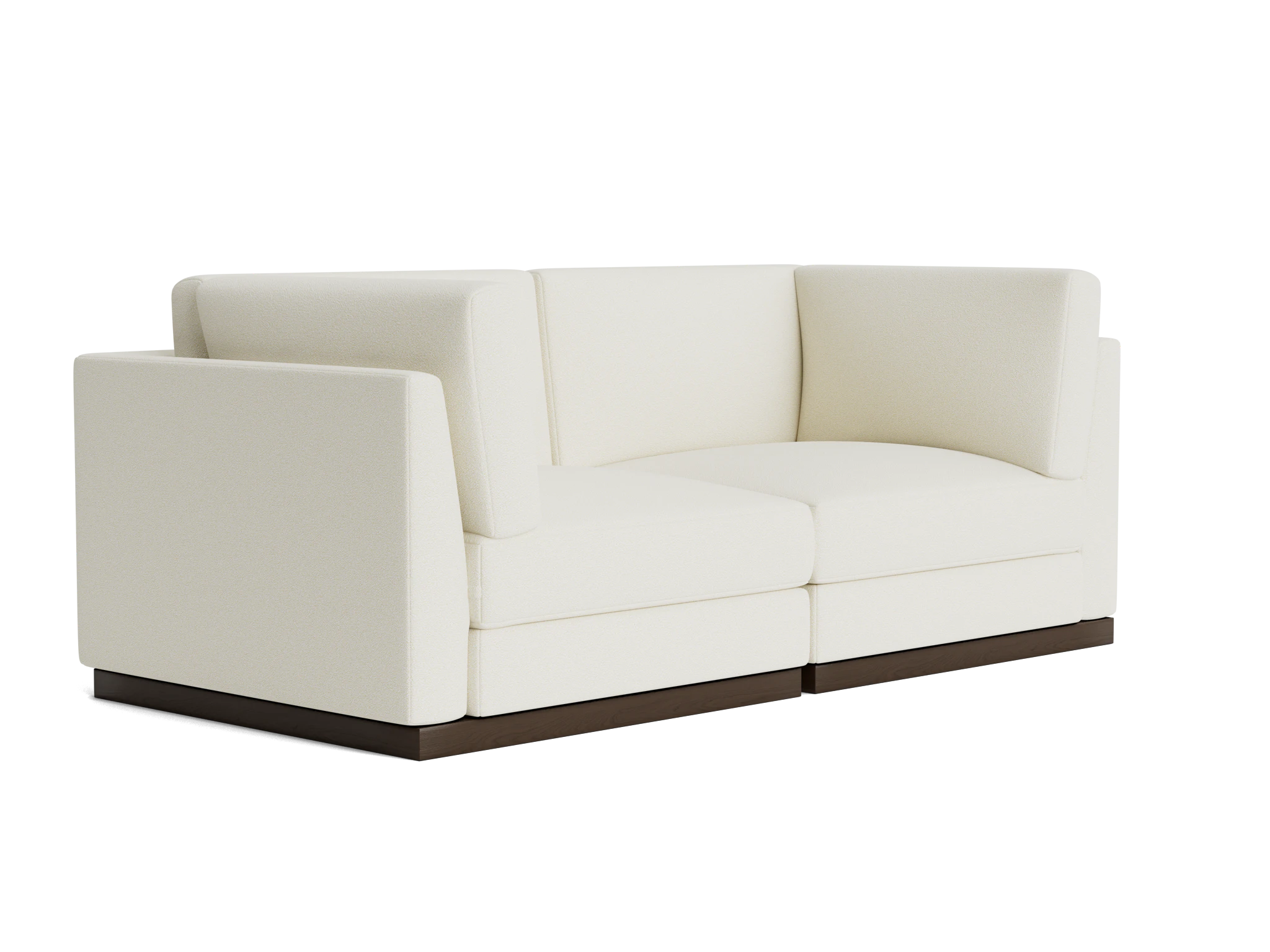 holt corner chair loveseat tussah snow