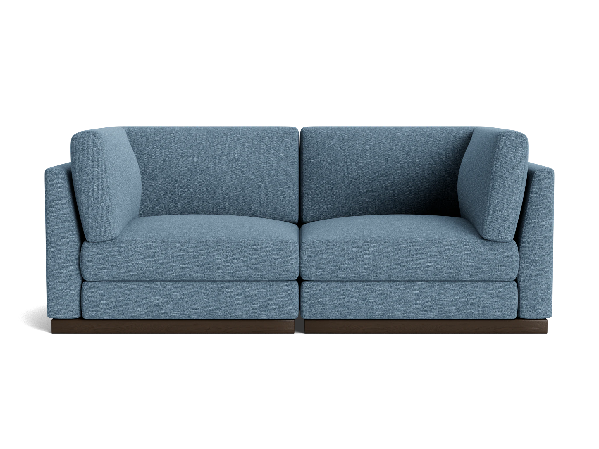 holt corner chair loveseat milo french blue