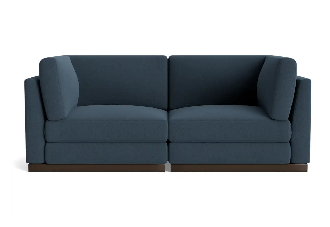 holt corner chair loveseat faithful indigo