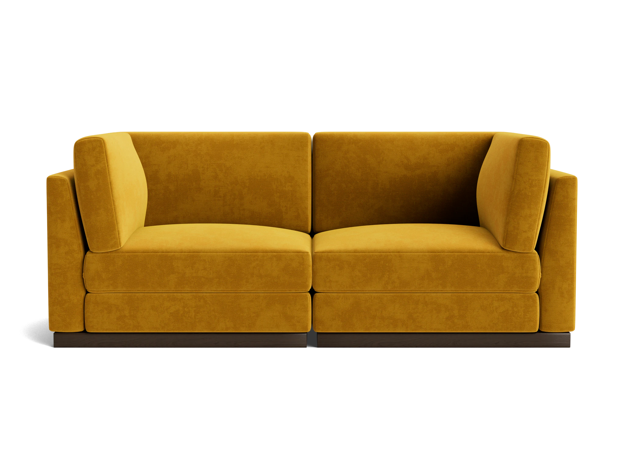 holt corner chair loveseat harper amber gold