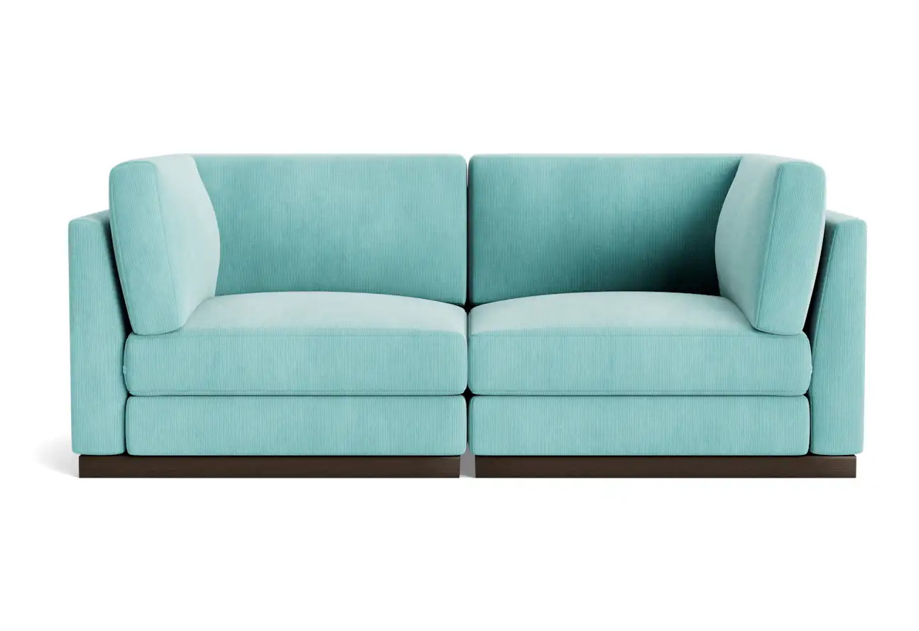 holt corner chair loveseat sorrento pantone aquatic