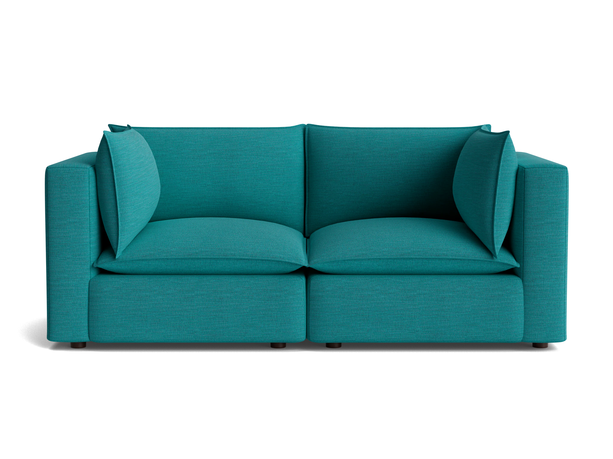 haine corner chair loveseat lucky turquoise