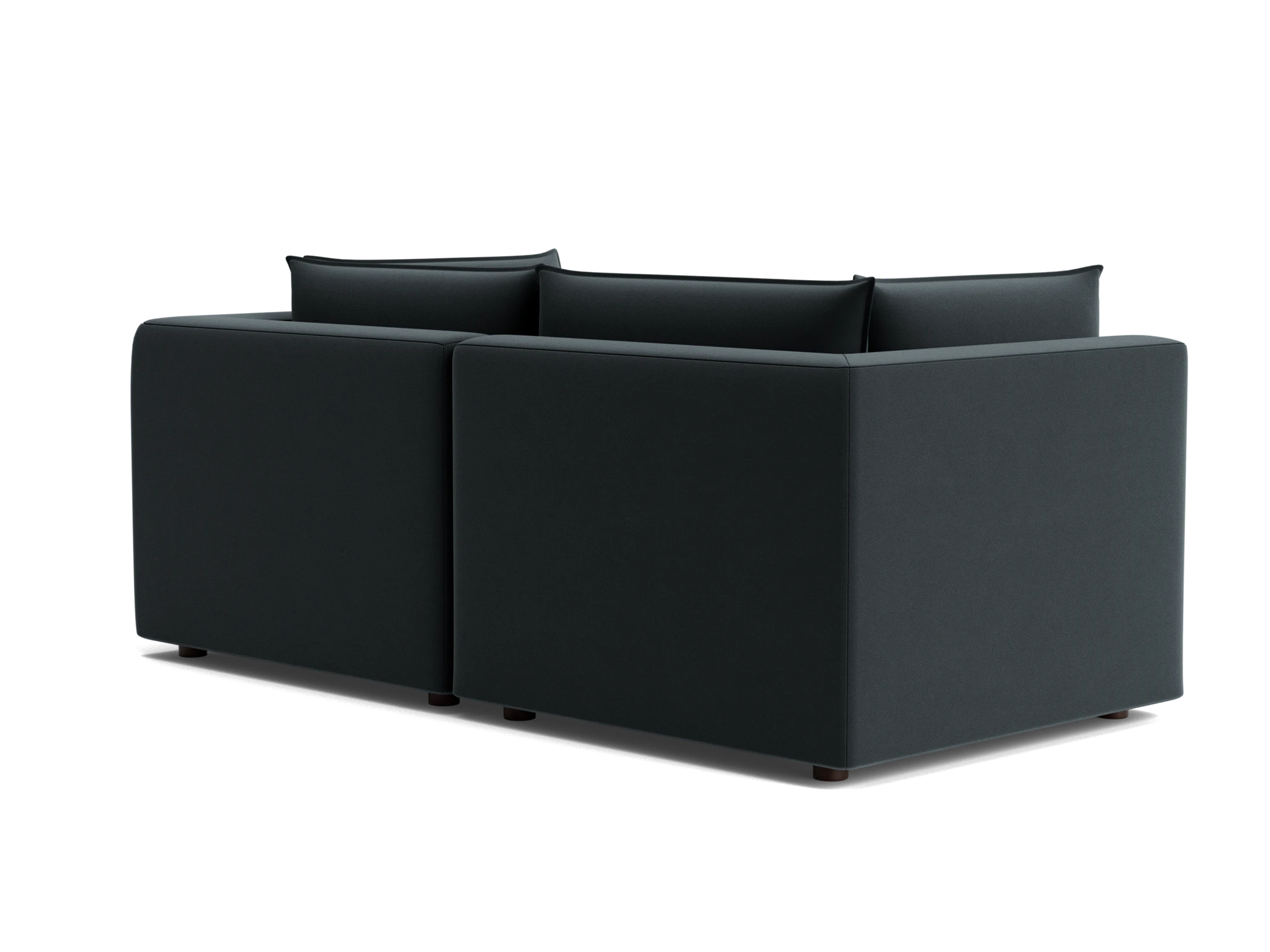 haine corner chair loveseat royale gunmetal
