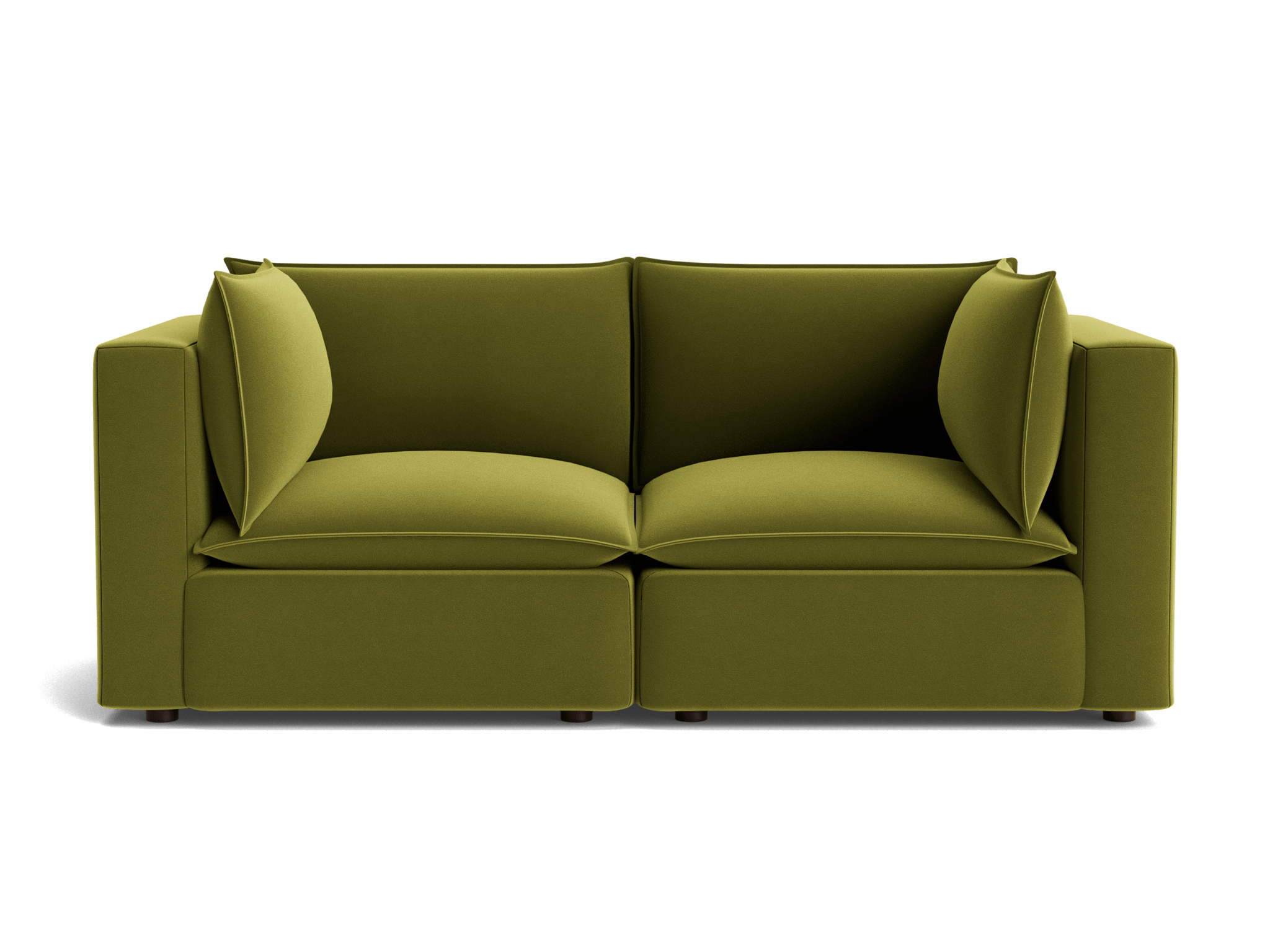 haine corner chair loveseat royale apple