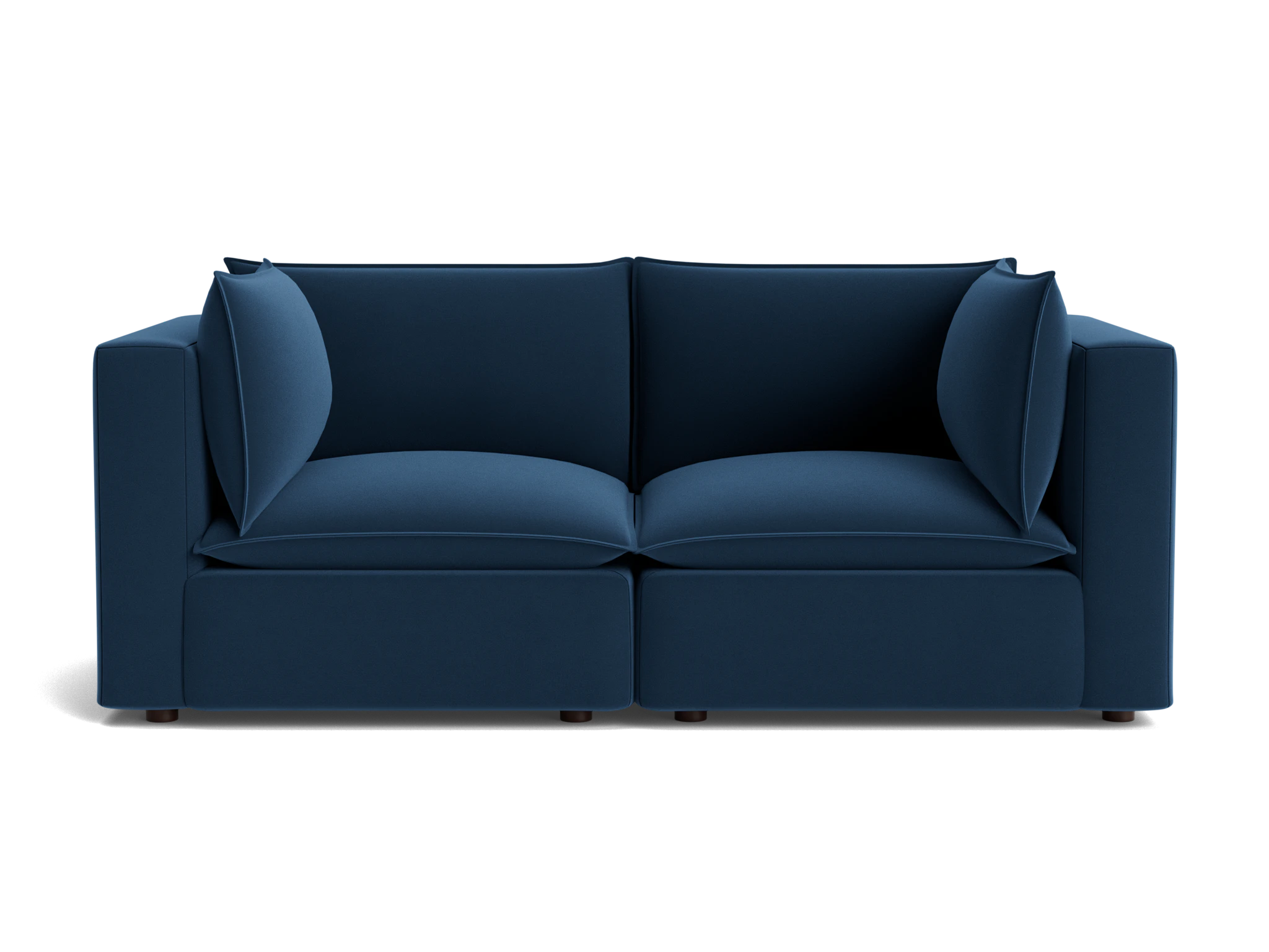 haine corner chair loveseat royale cobalt