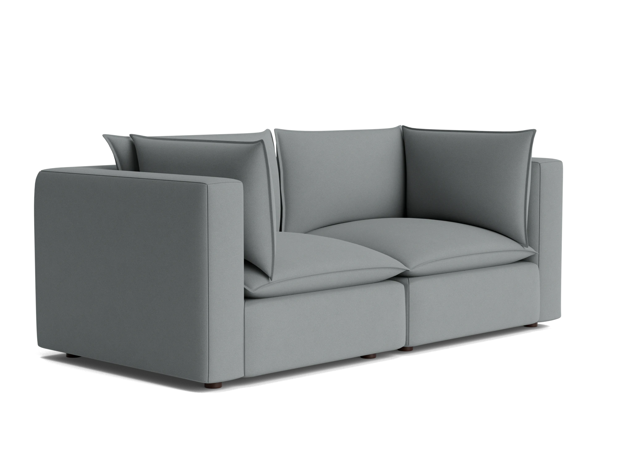 haine corner chair loveseat royale ash