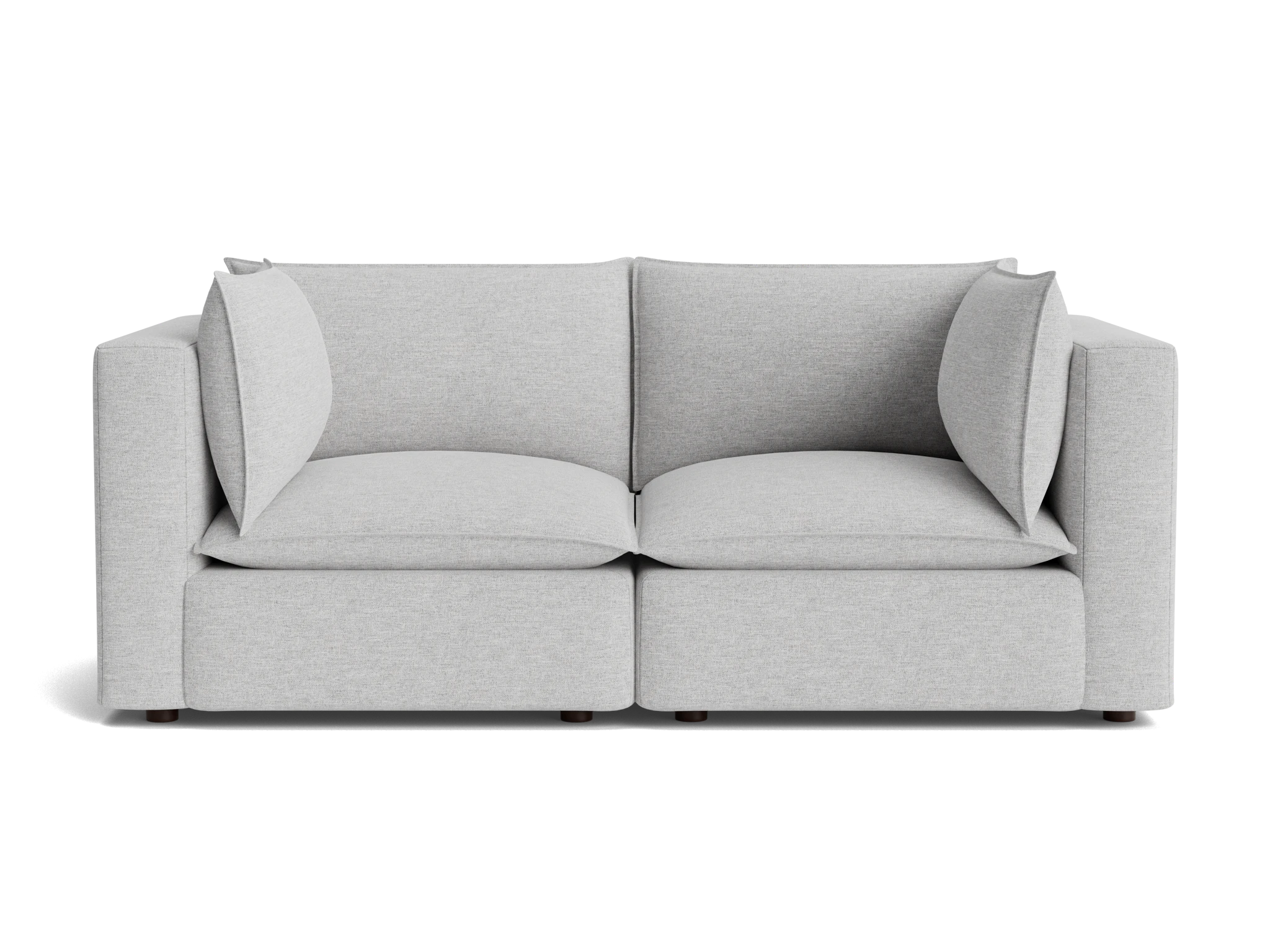 haine corner chair loveseat milo dove