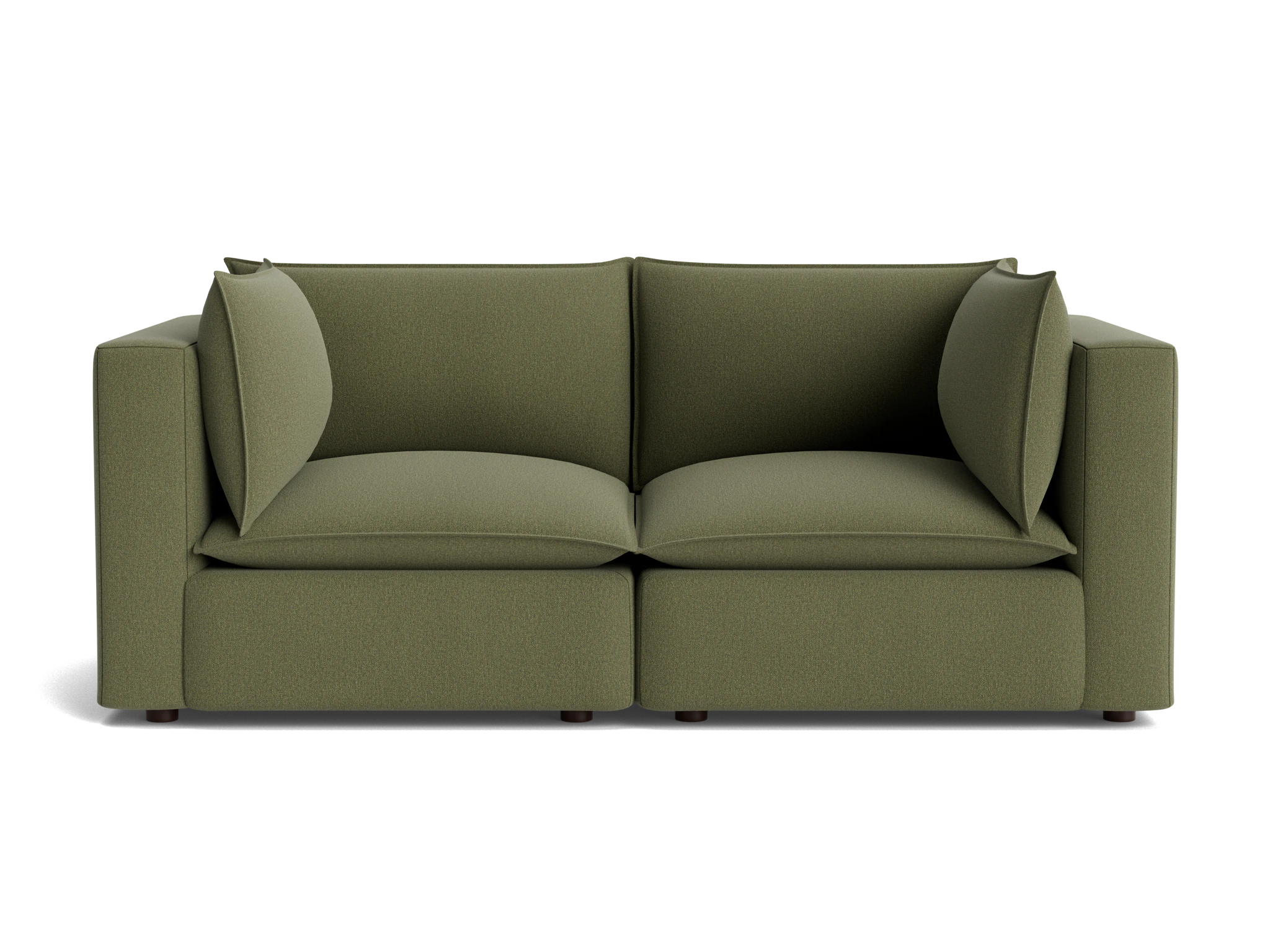 haine corner chair loveseat faithful olive