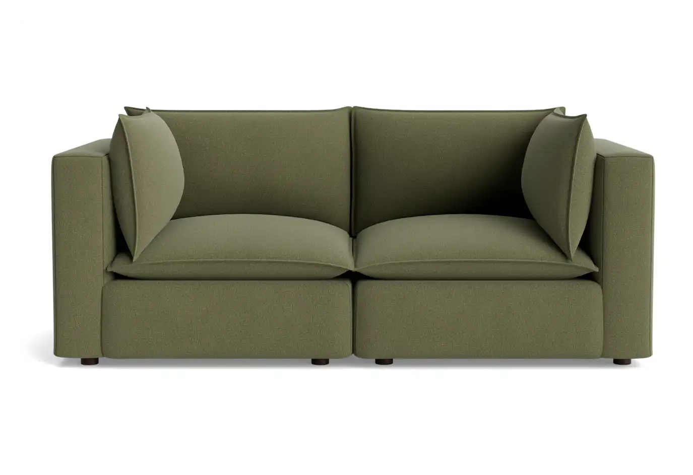 haine corner chair loveseat faithful olive