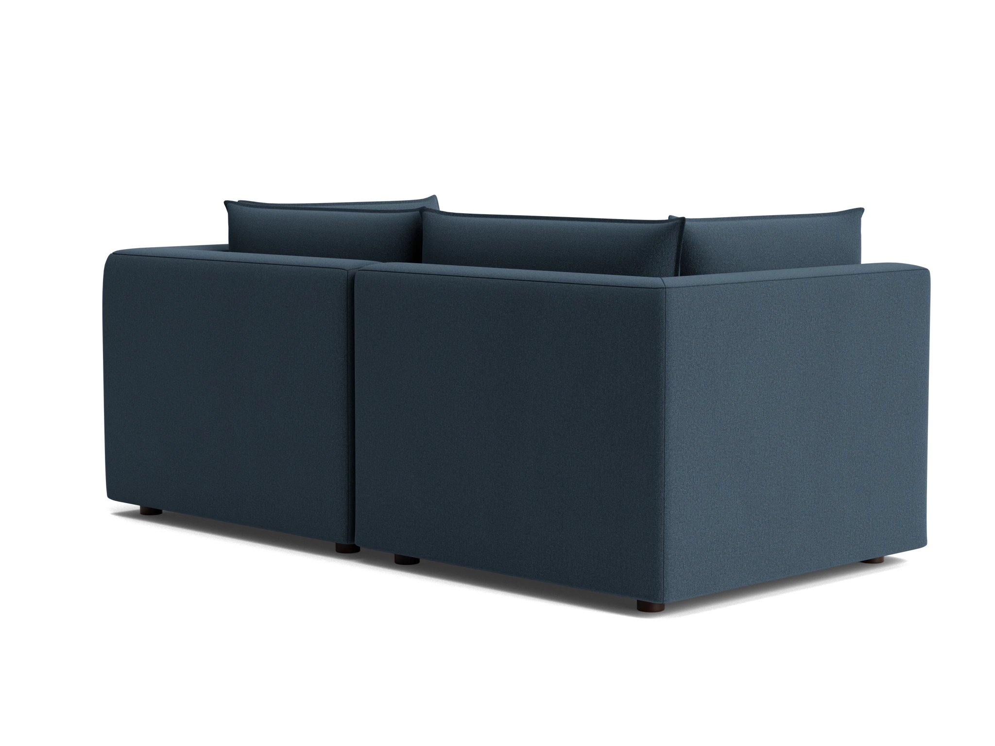 haine corner chair loveseat faithful indigo