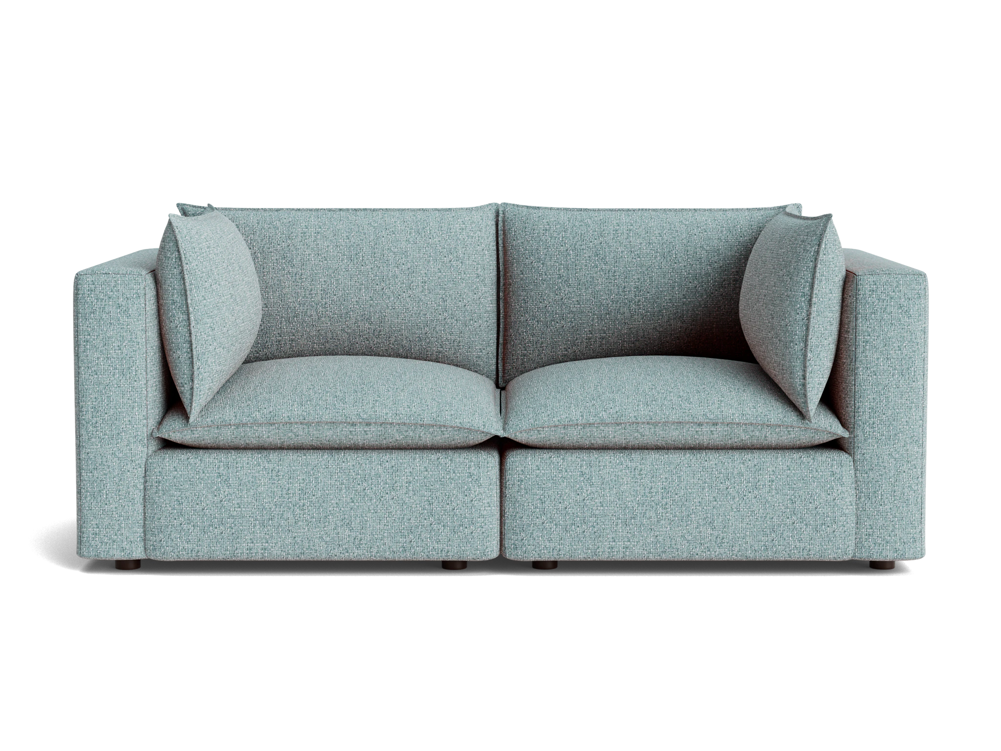 haine corner chair loveseat bungalow slate