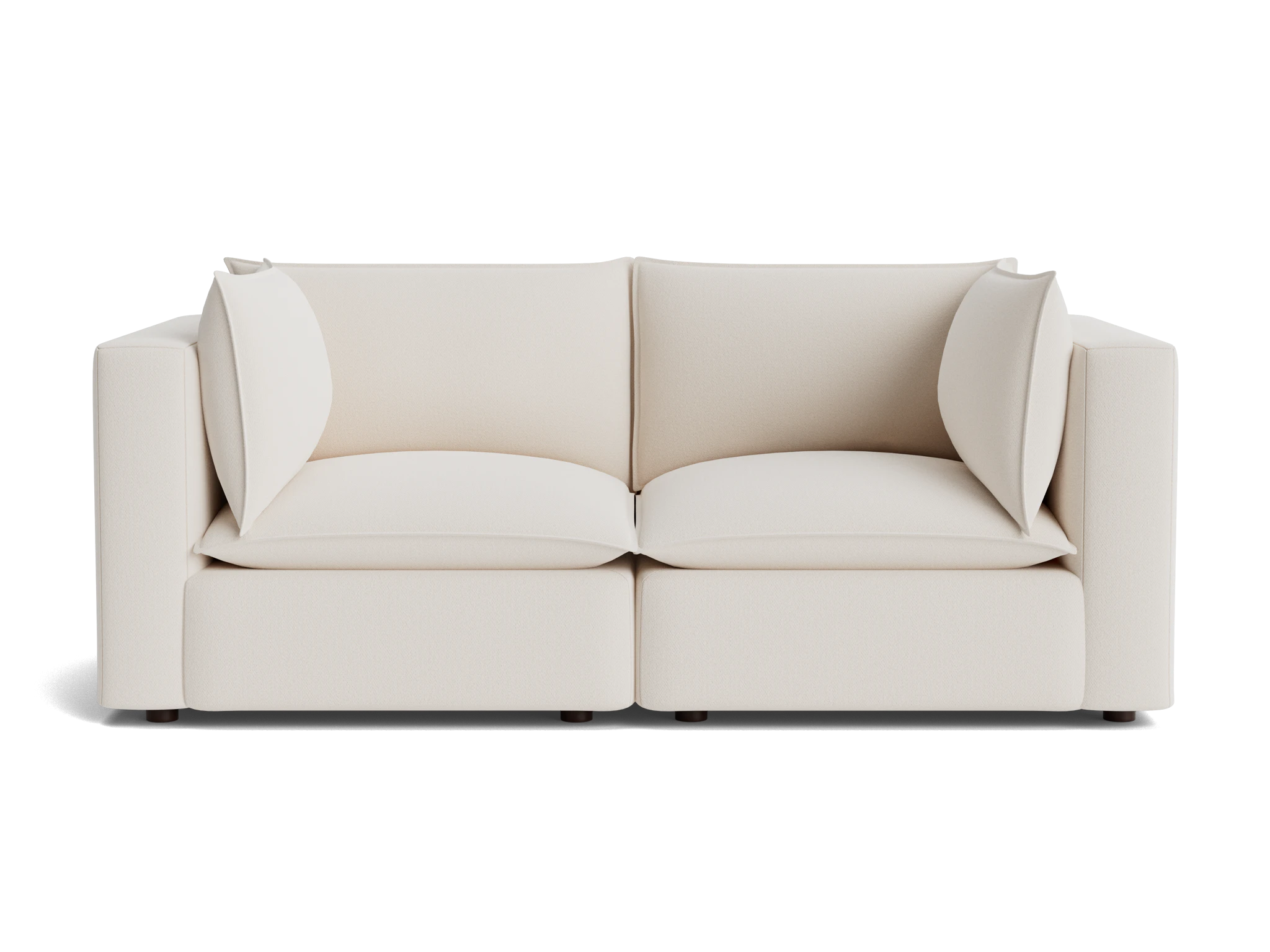 haine corner chair loveseat caspiar ivory