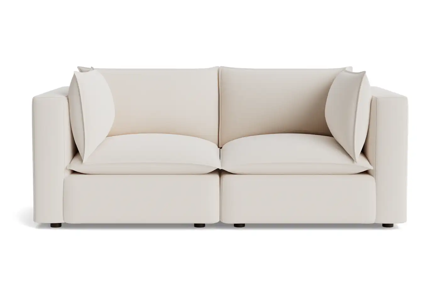 haine corner chair loveseat caspiar ivory