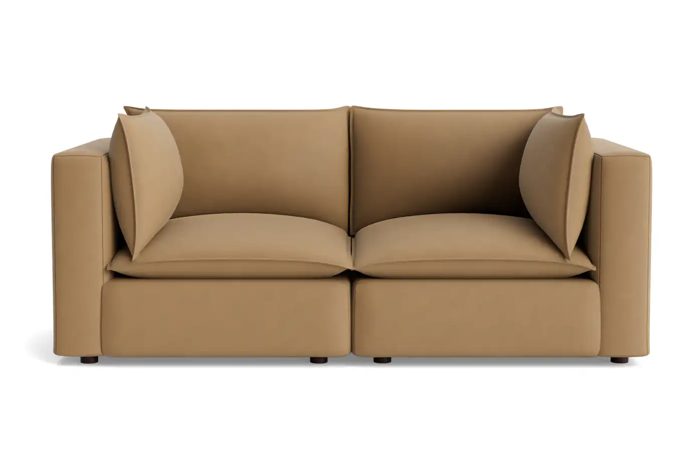 haine corner chair loveseat washed california biscuit