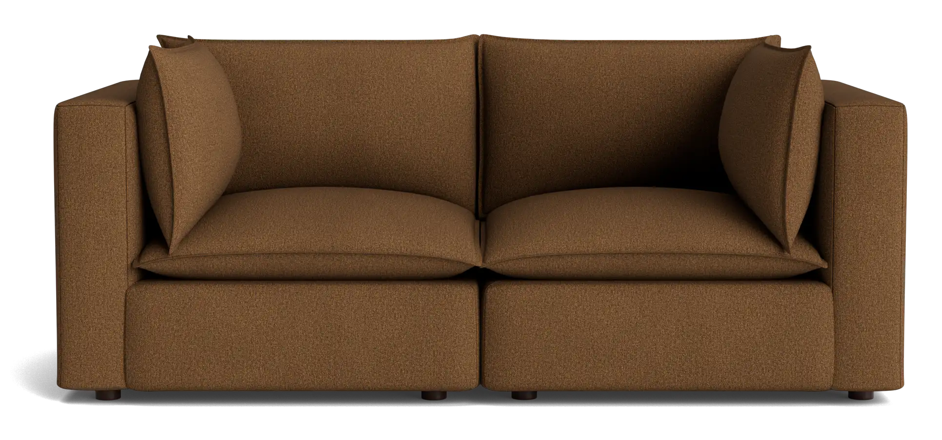 haine corner chair loveseat faithful mocha