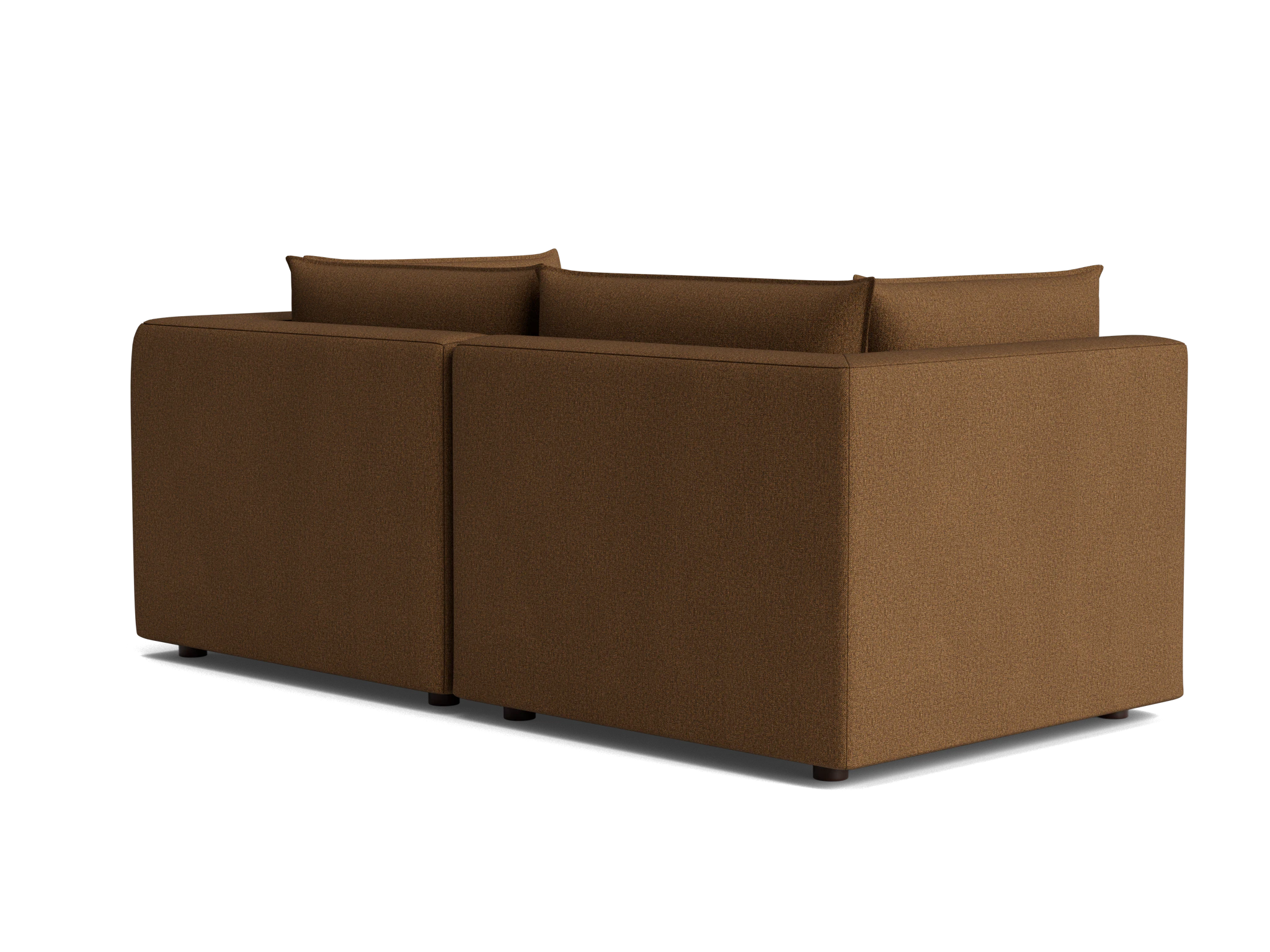 haine corner chair loveseat faithful mocha