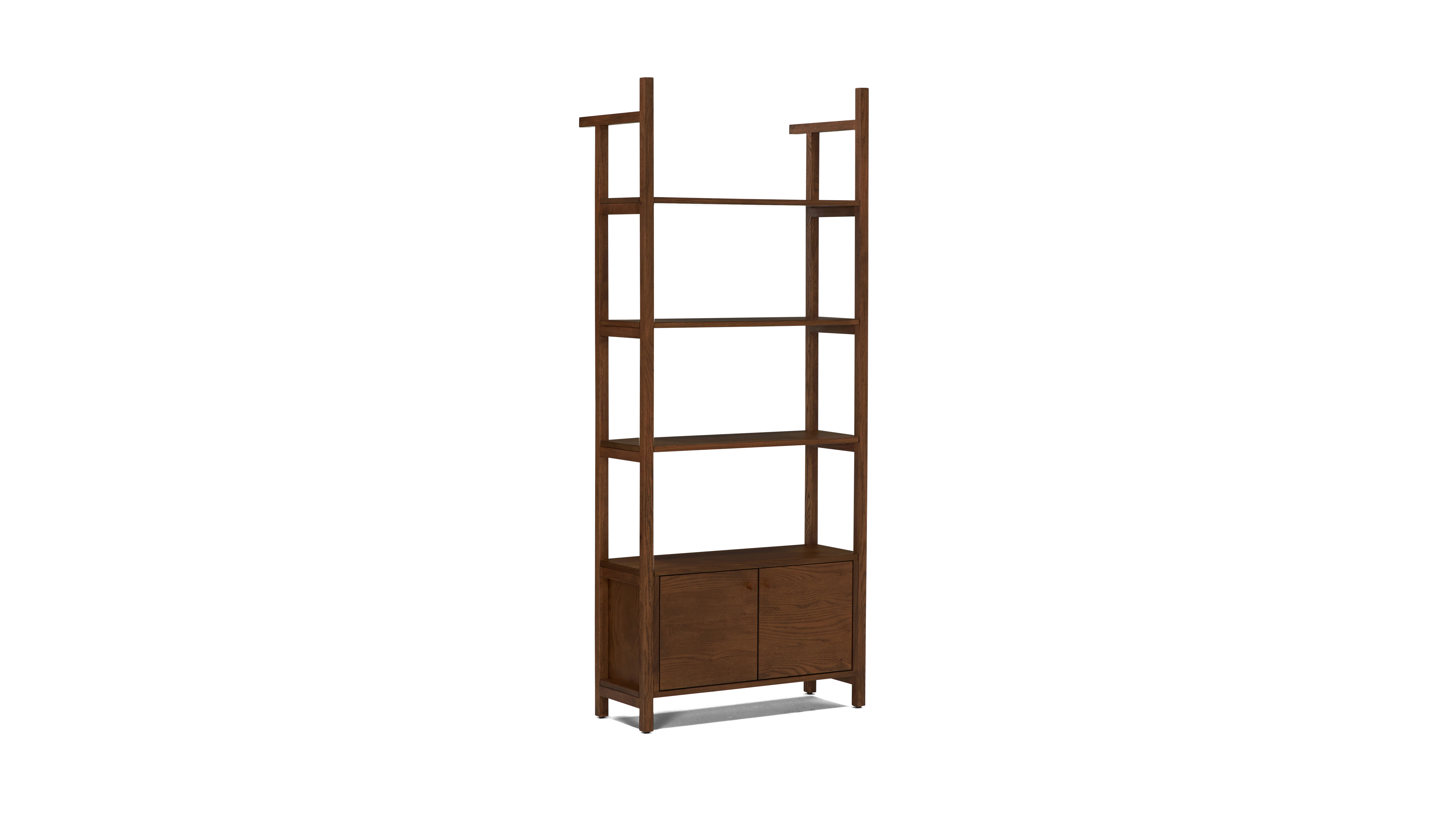 bevan bookshelf with cabinet