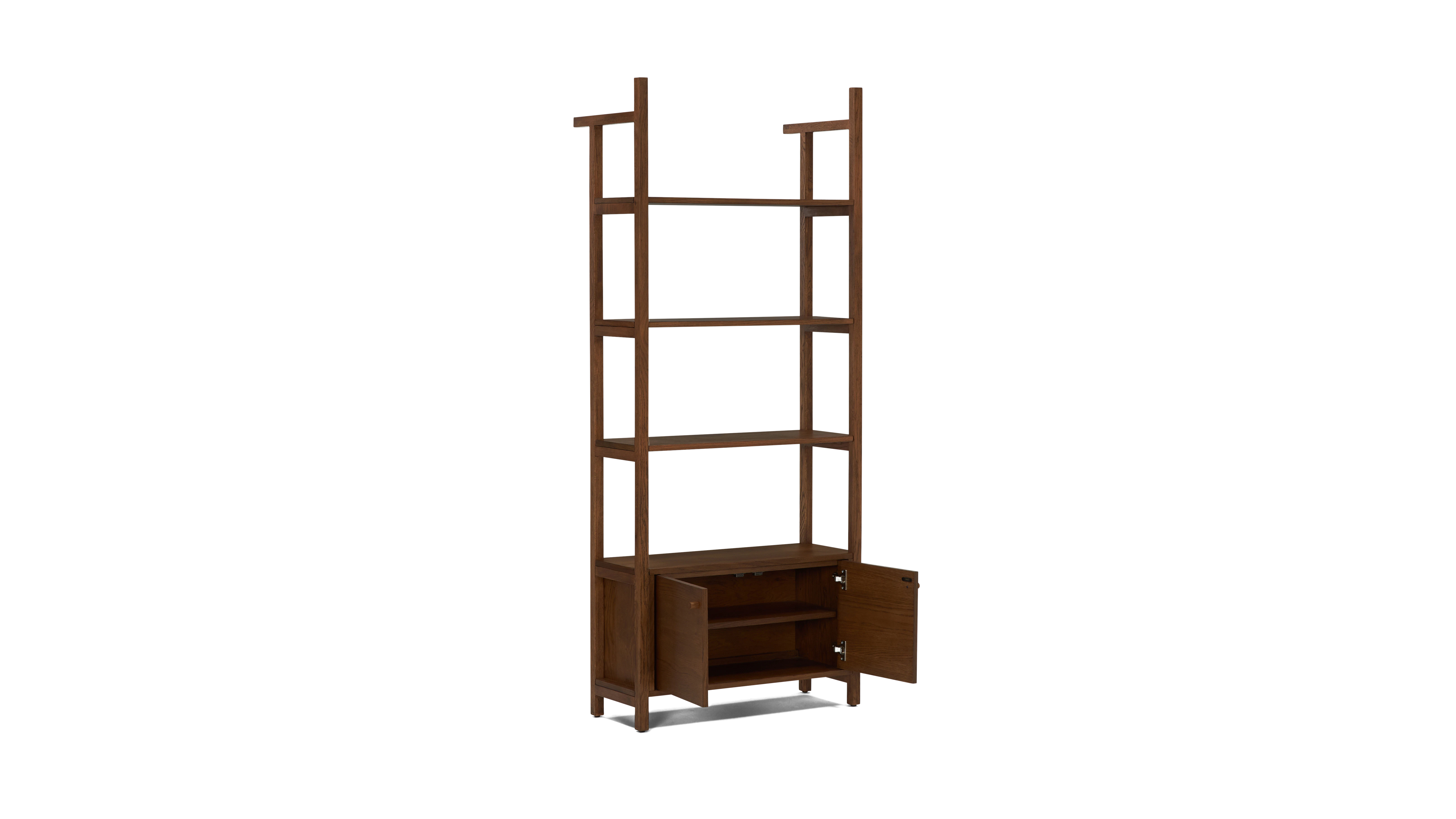 bevan bookshelf with cabinet