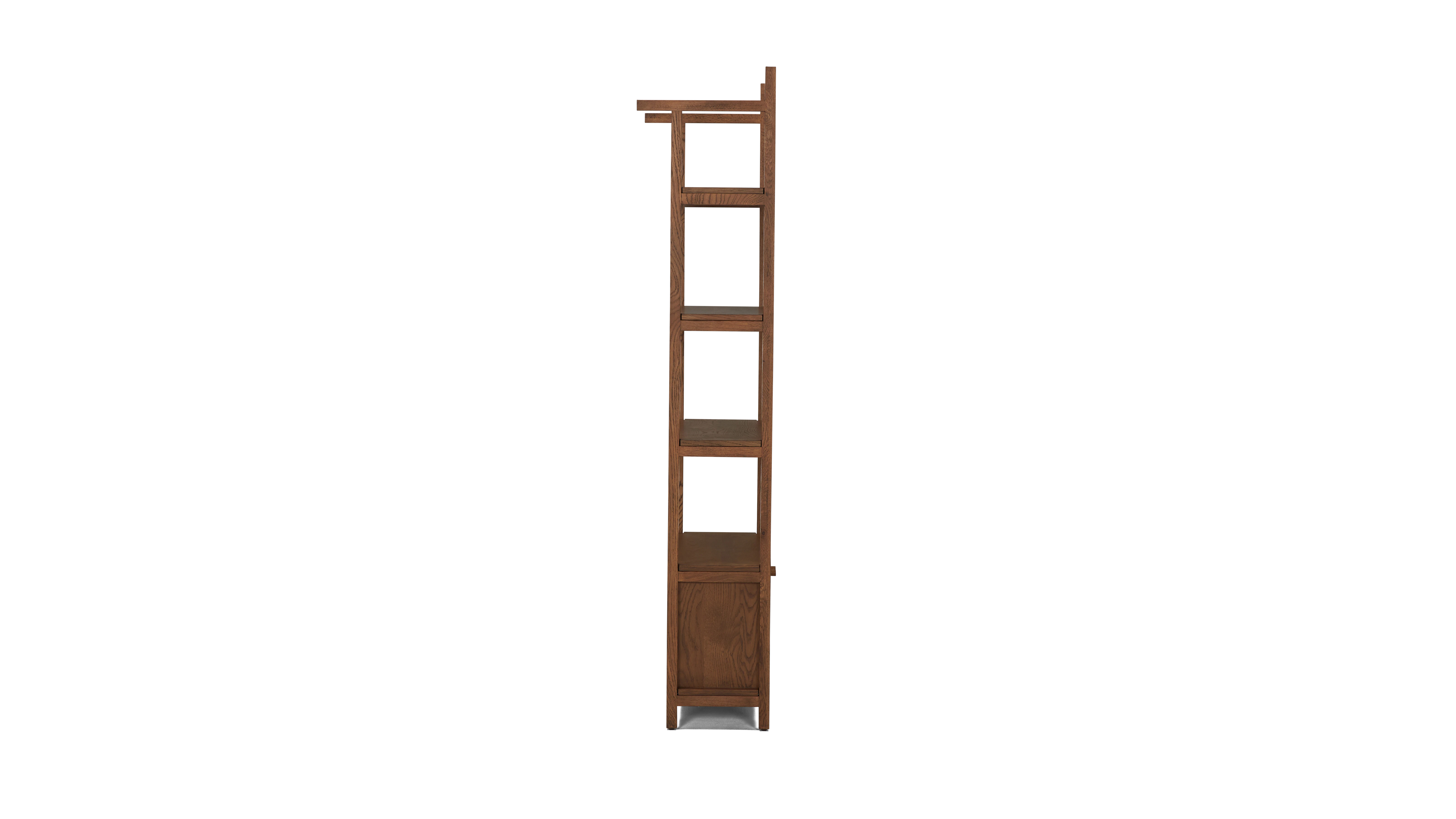 bevan bookshelf with cabinet