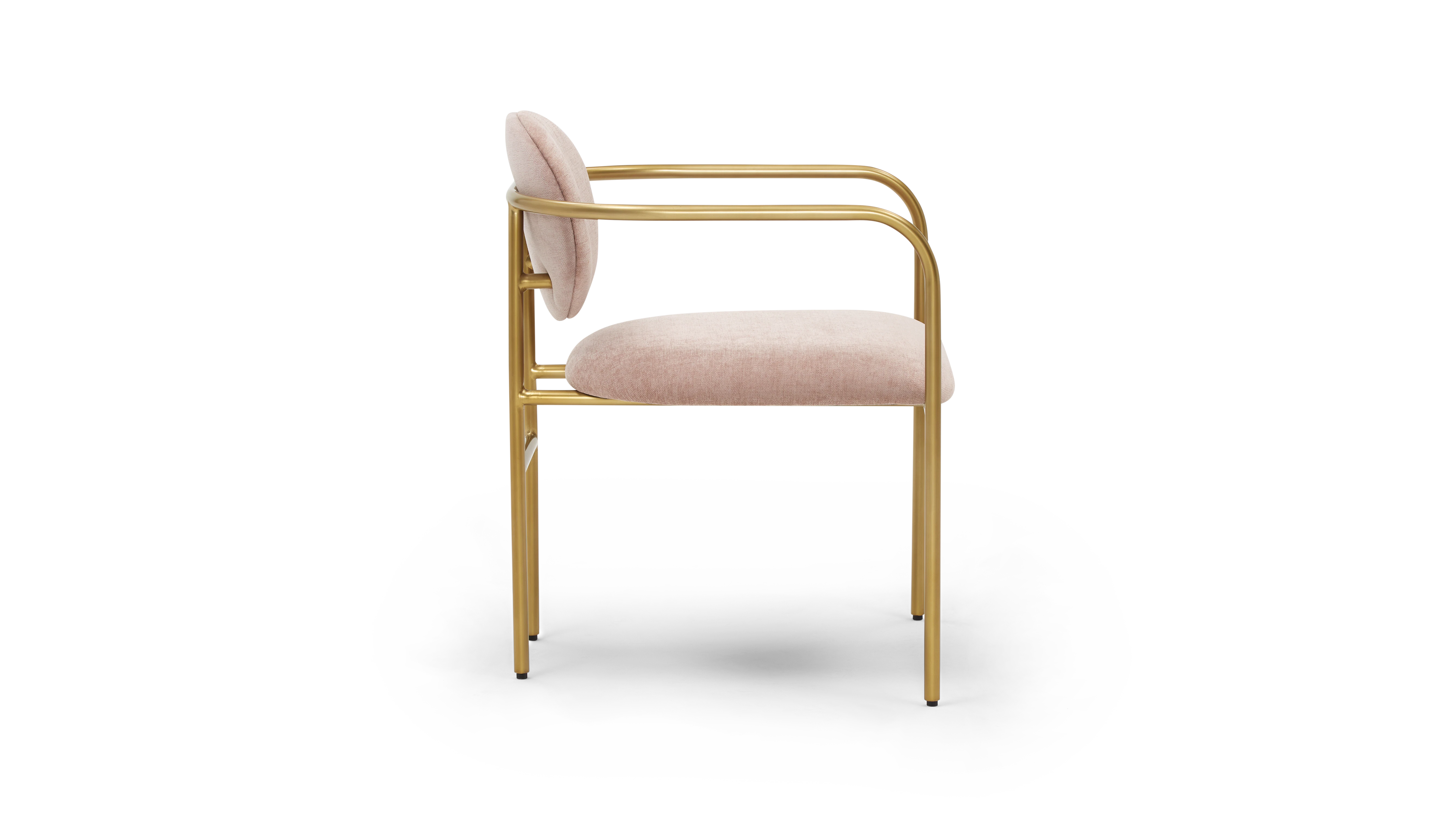 DSTYRS soleil dining chair dusty rose