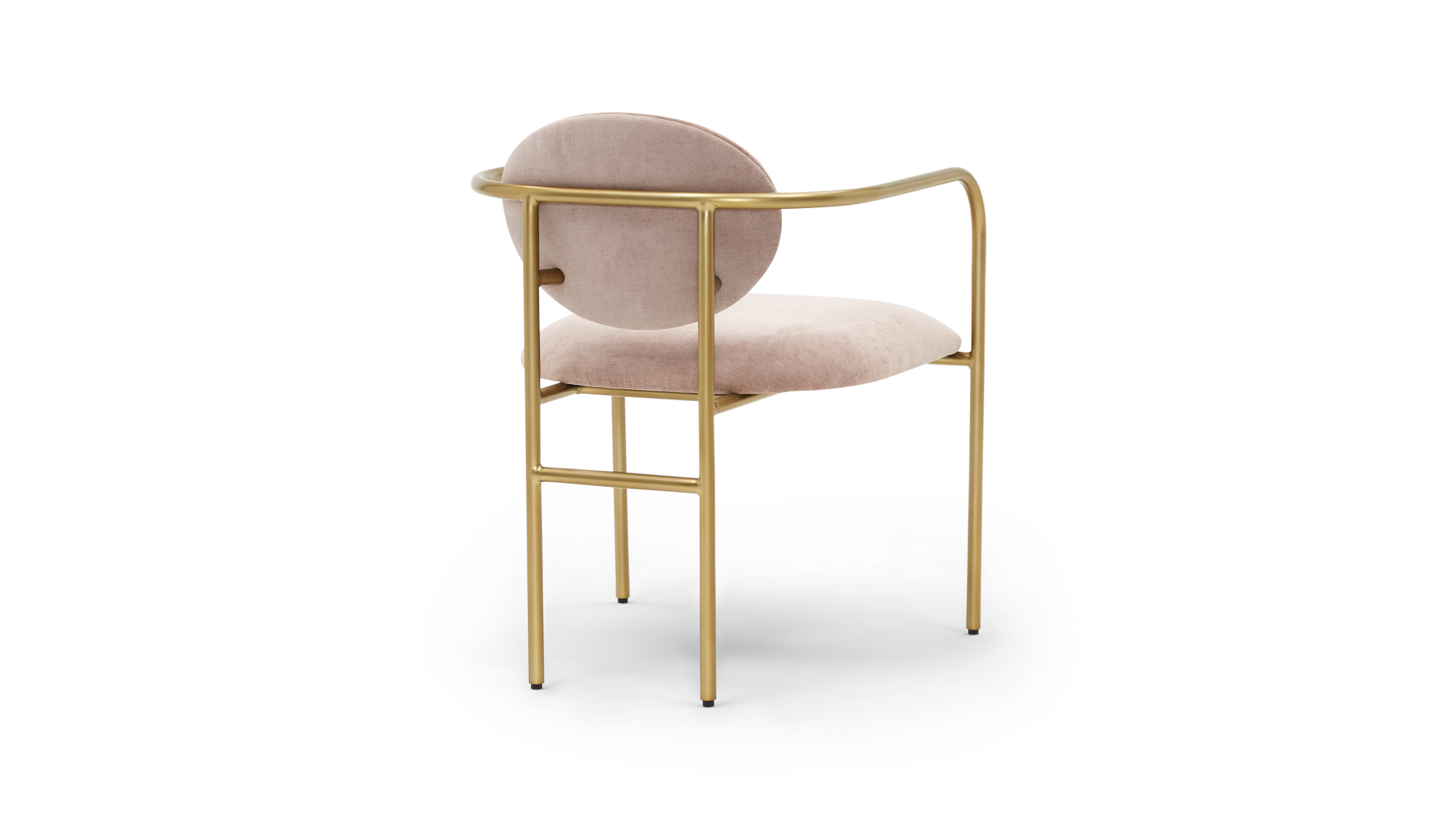DSTYRS soleil dining chair dusty rose