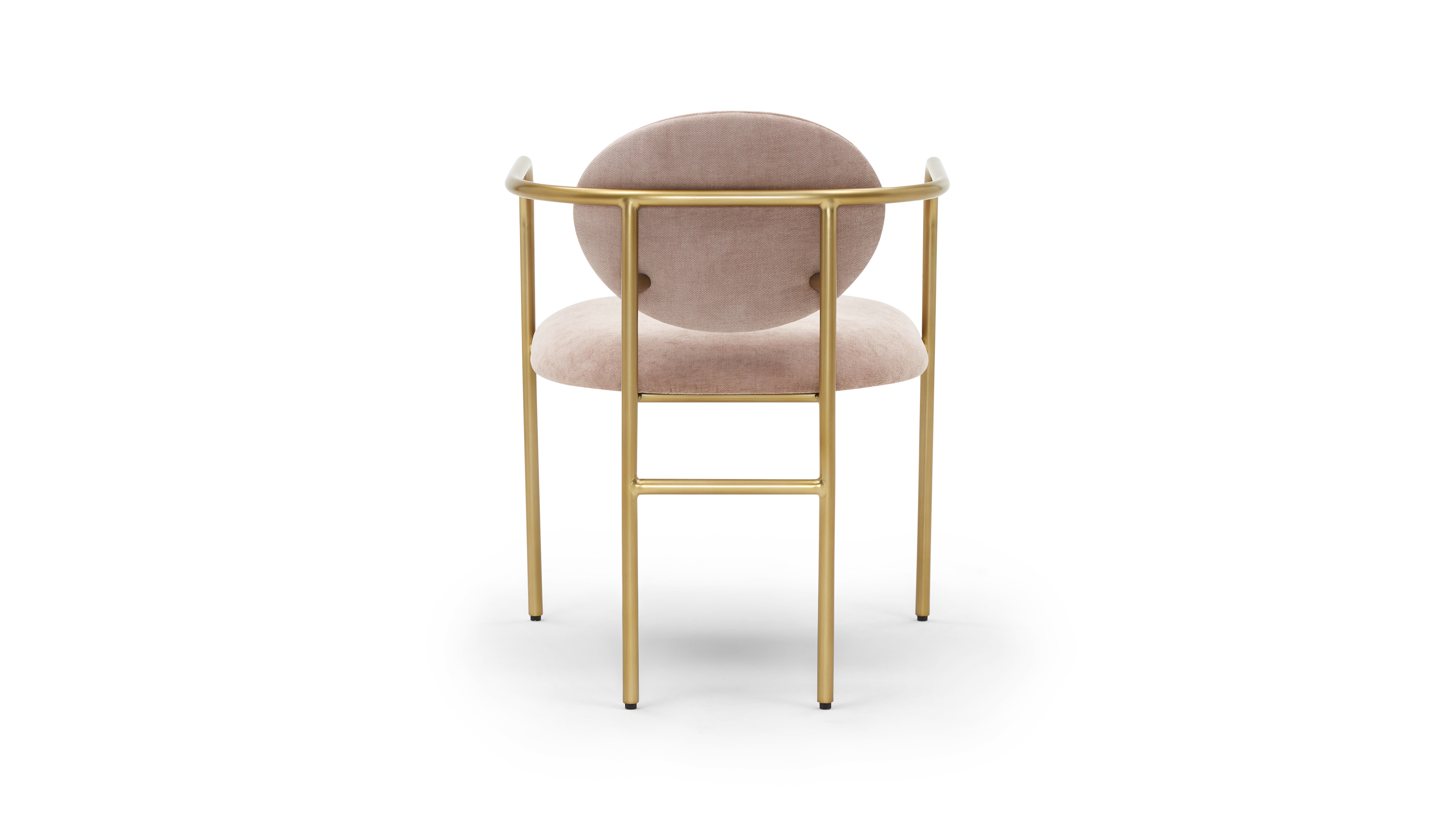 DSTYRS soleil dining chair dusty rose