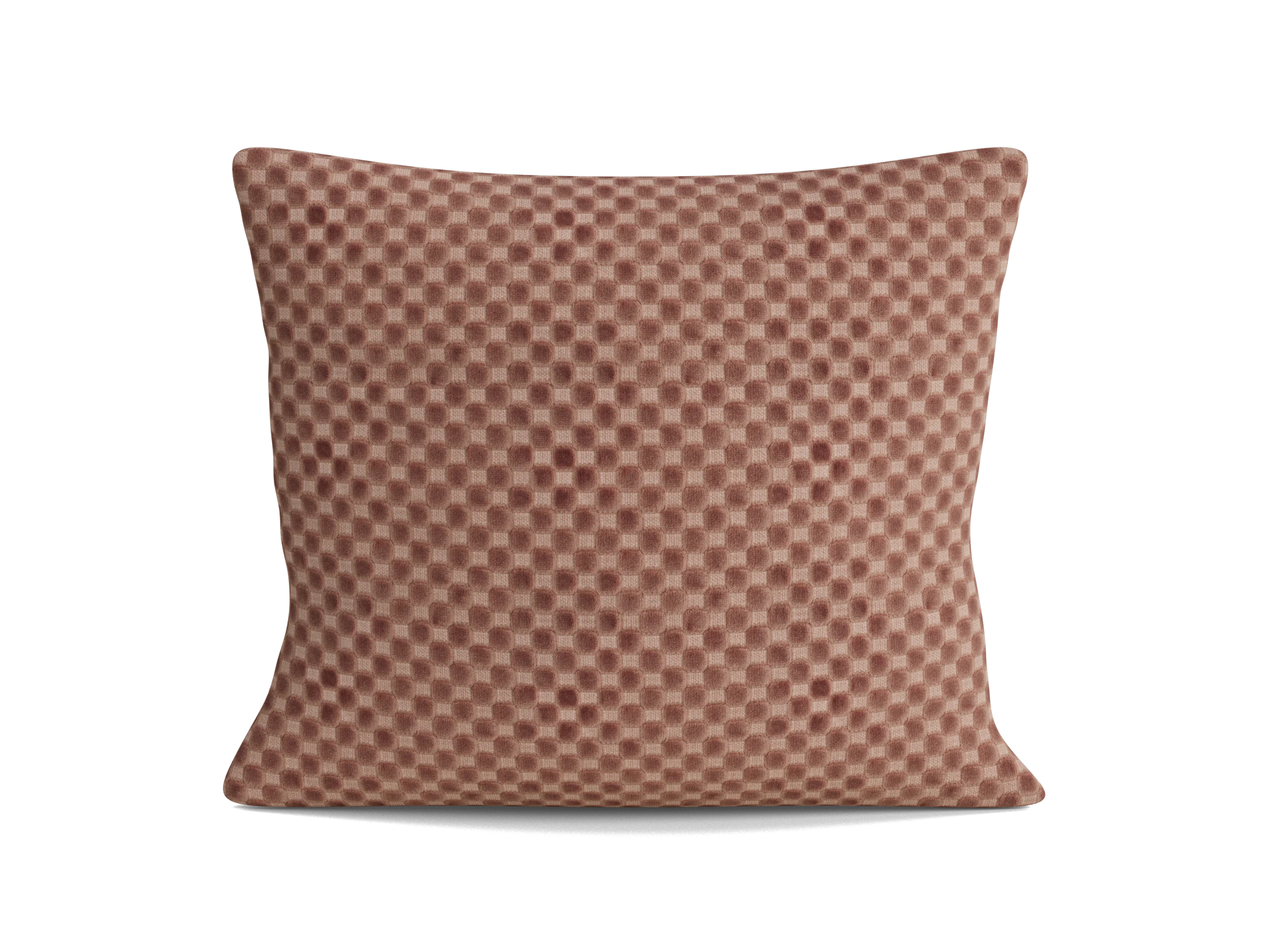 minka square pillow checker pantone mocha mousse
