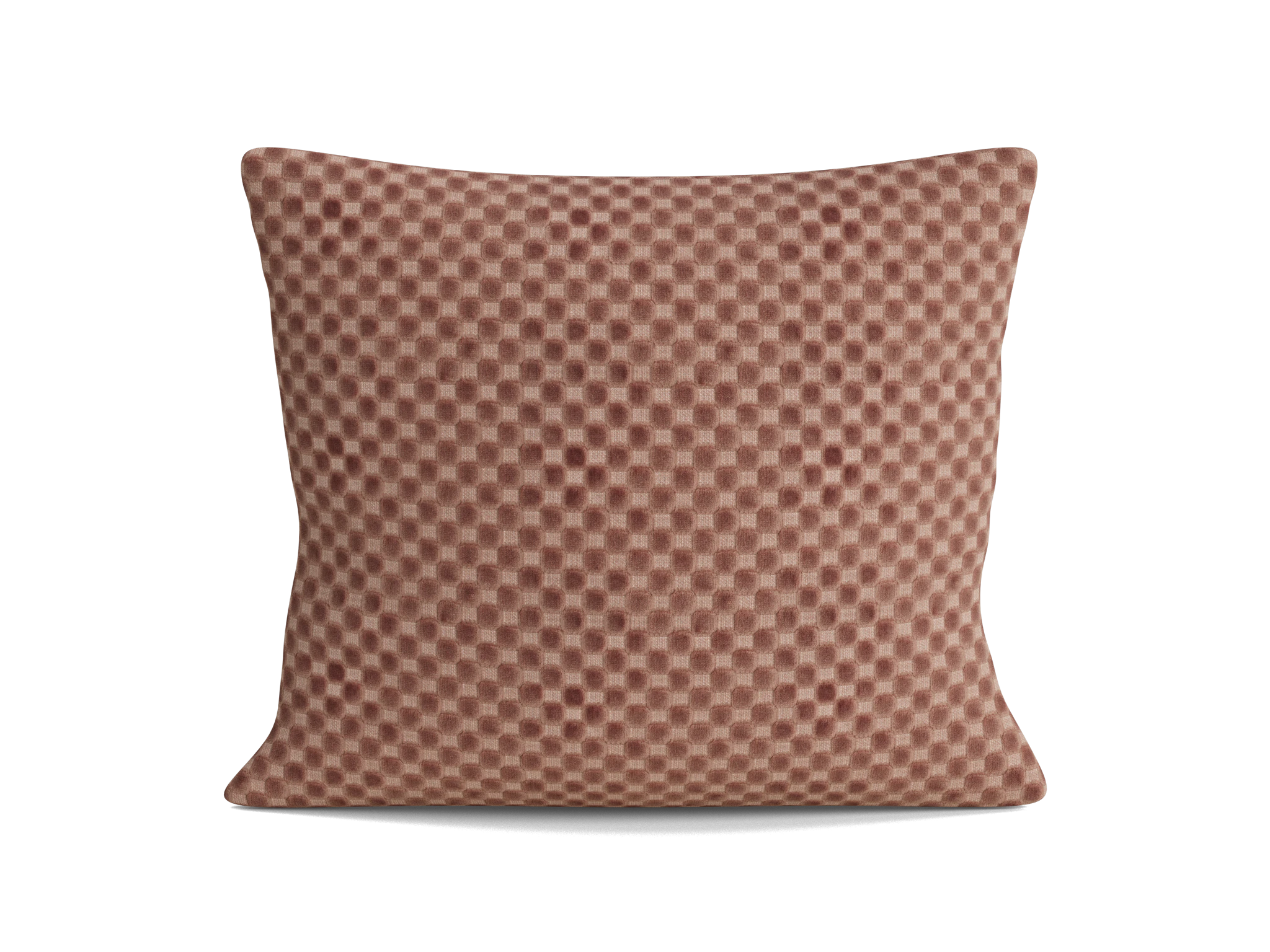 minka square pillow checker pantone mocha mousse