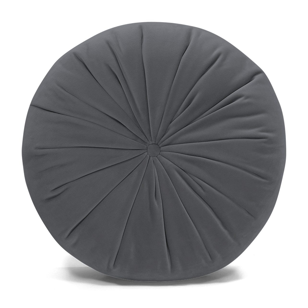 minka pleated round pillow essence ash