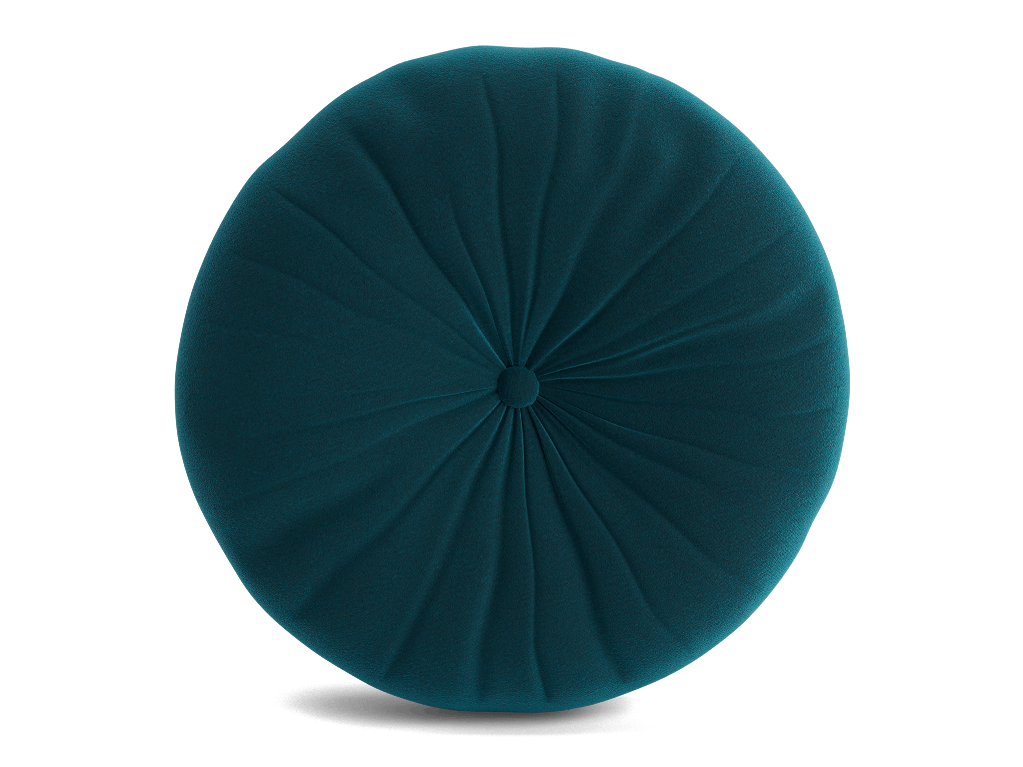 minka pleated round pillow royale peacock