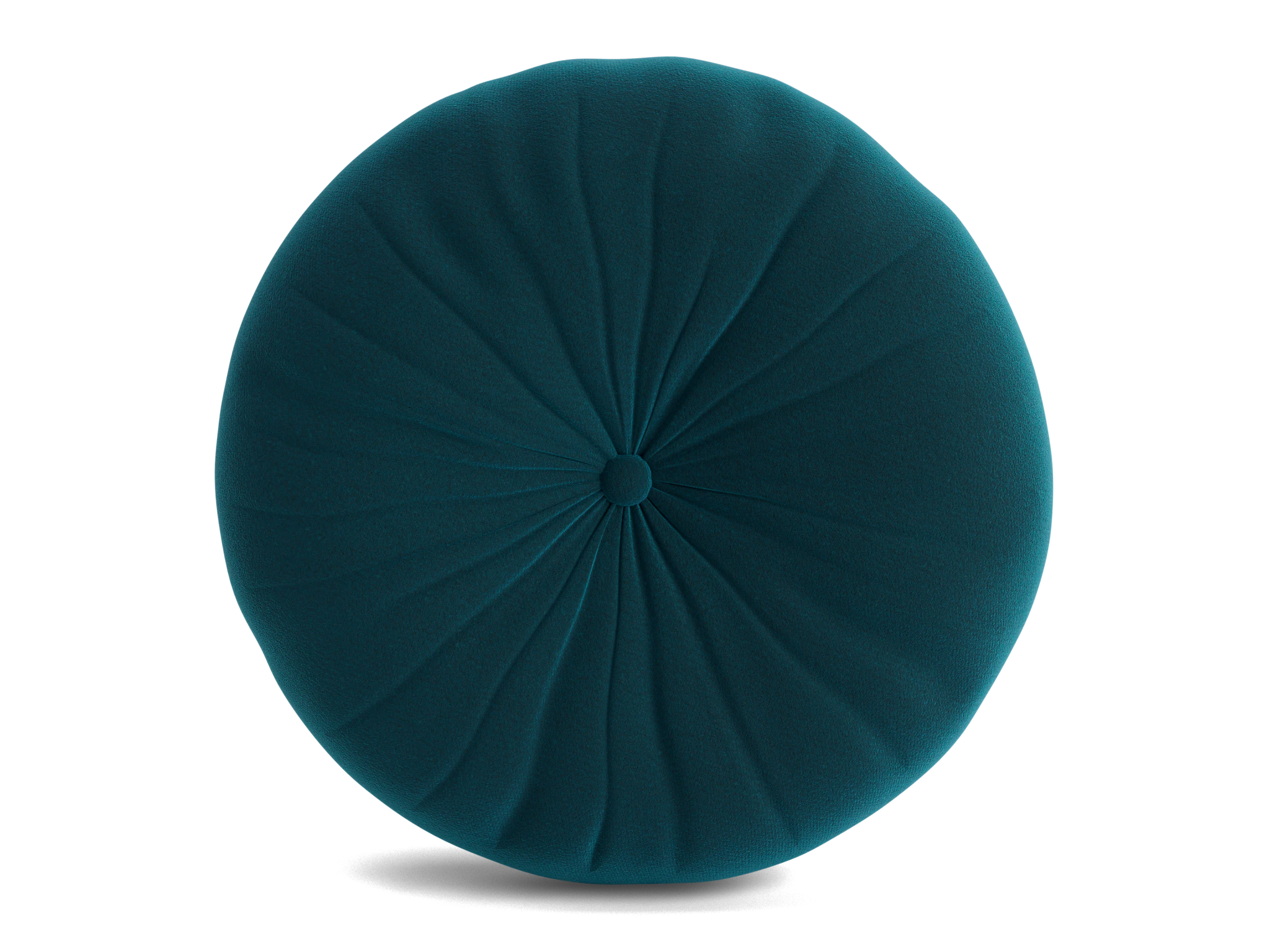 minka pleated round pillow royale peacock