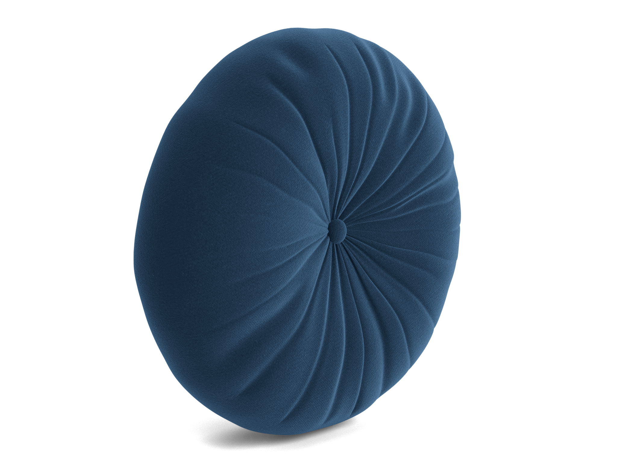 minka pleated round pillow royale cobalt