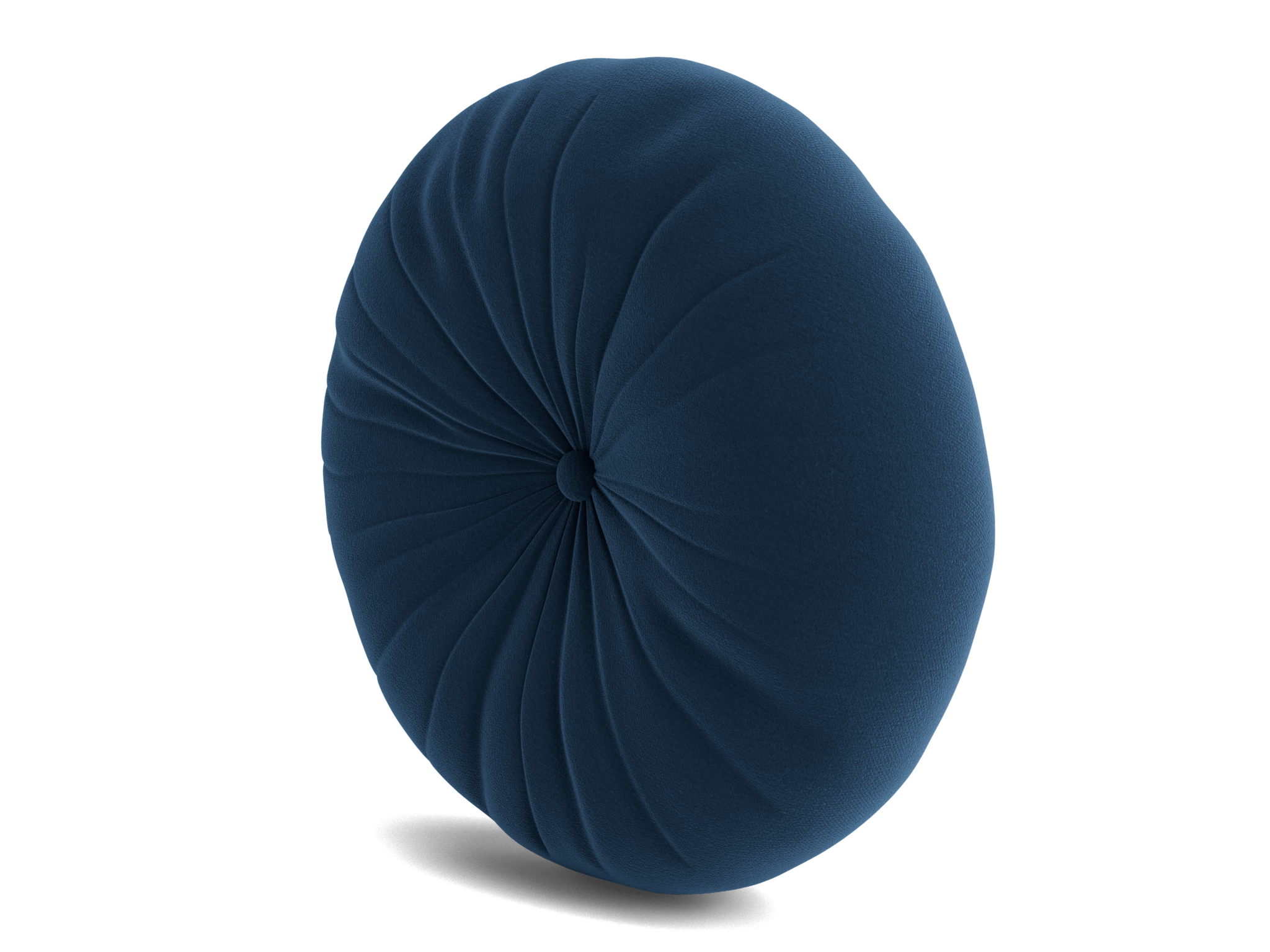 minka pleated round pillow royale cobalt